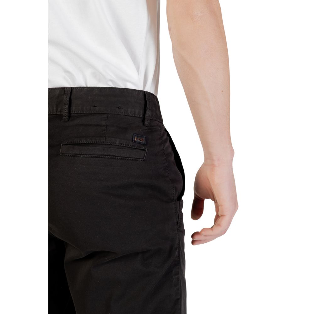 Hugo Boss Black Cotton Bermuda Shorts
