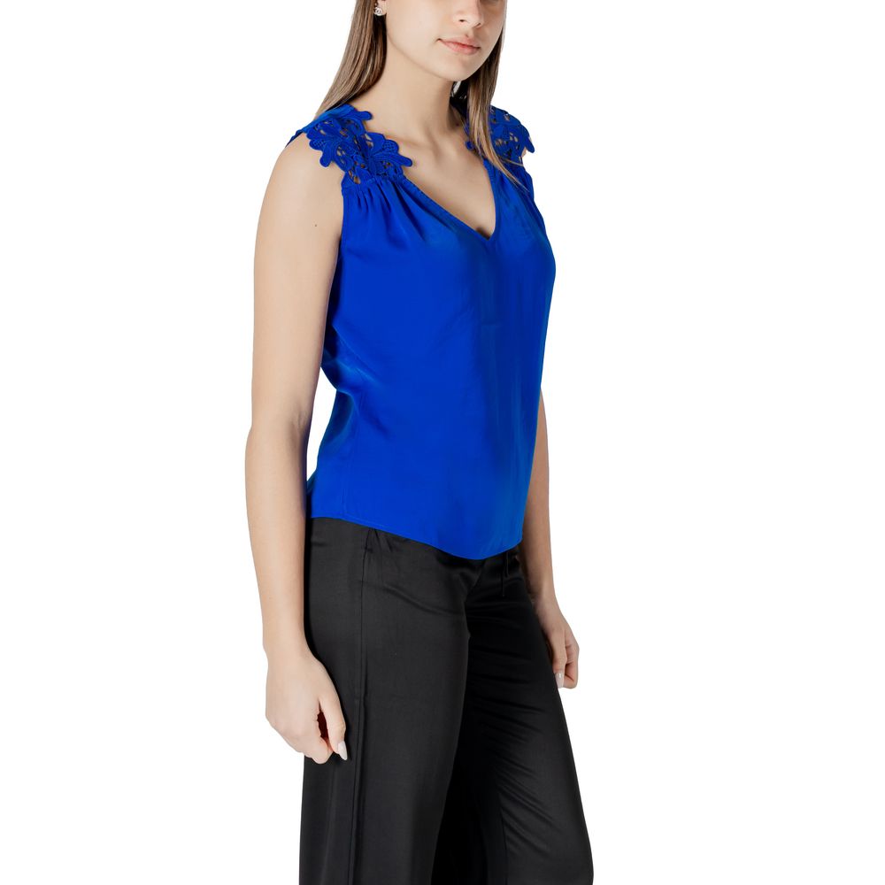 Morgan De Toi Blue Tank Tops