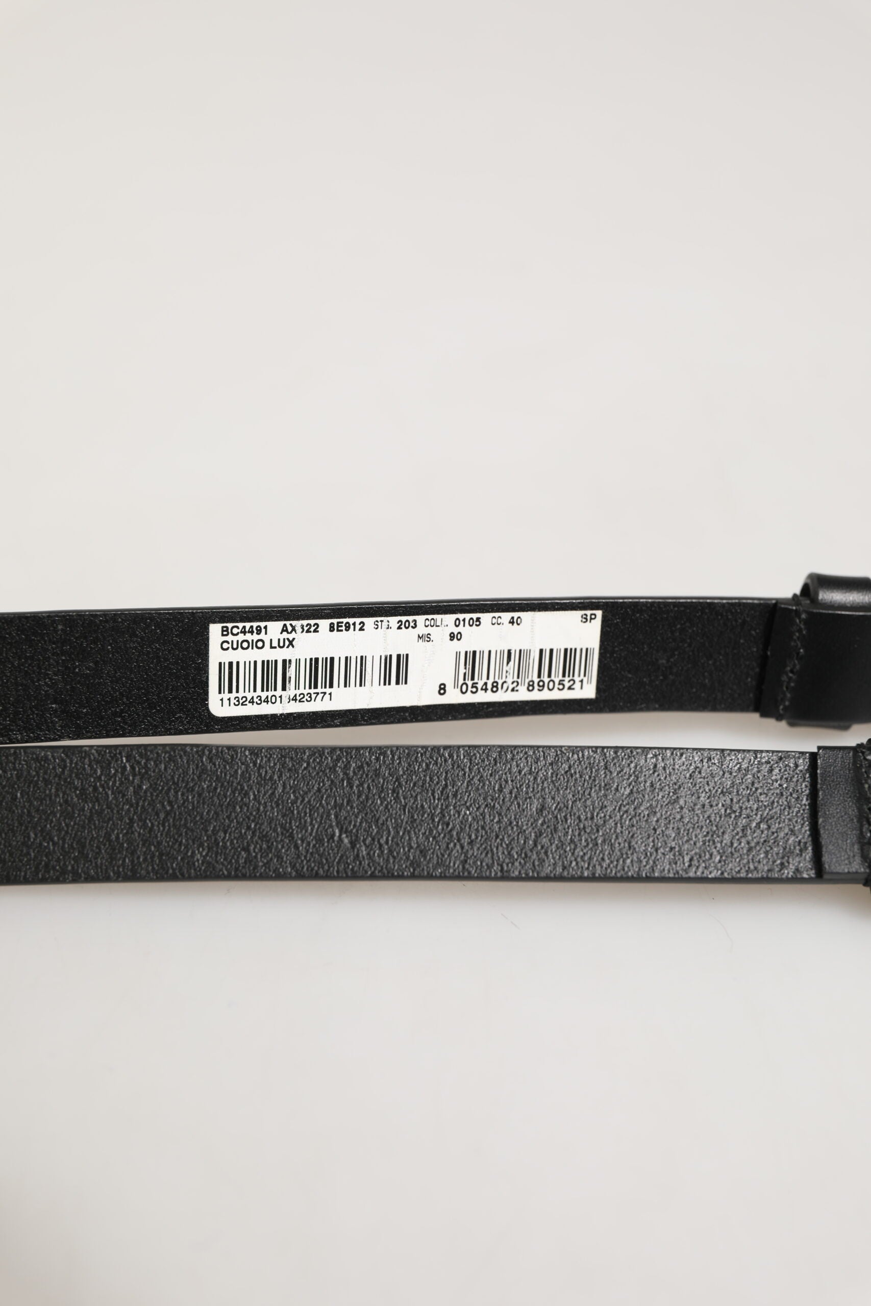 Dolce & Gabbana Black Double Strap Leather Silver Buckle Belt