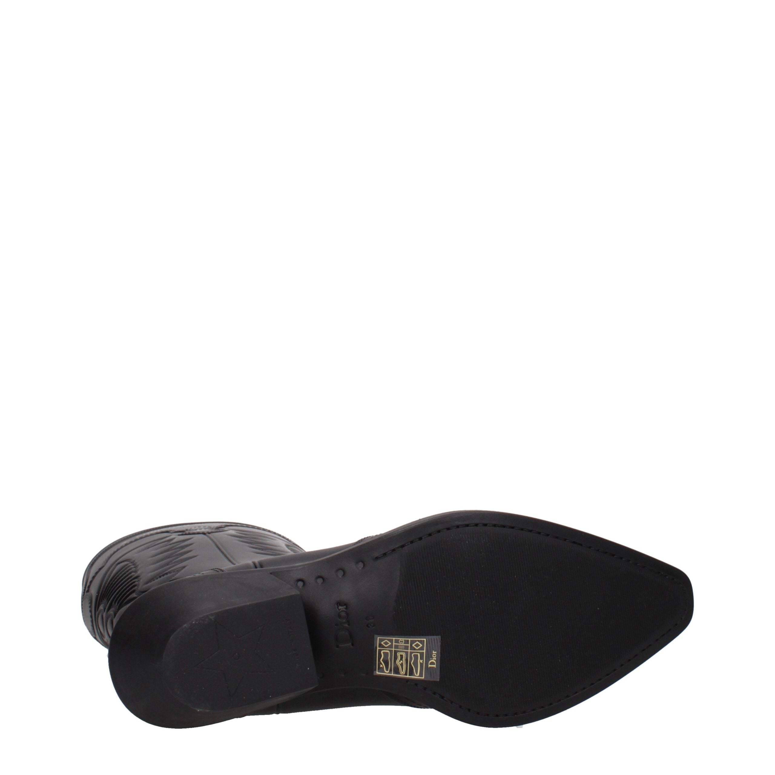 Dior Black Cotton Boots