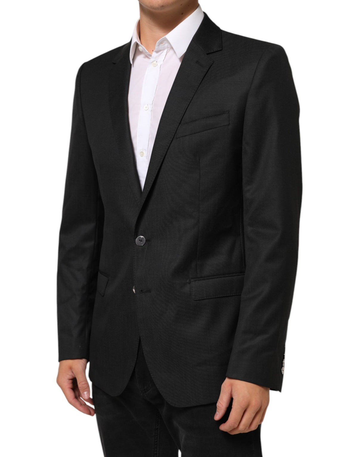New Dolce & Gabbana Dark Gray Single Breasted Men Coat MARTINI Blazer
