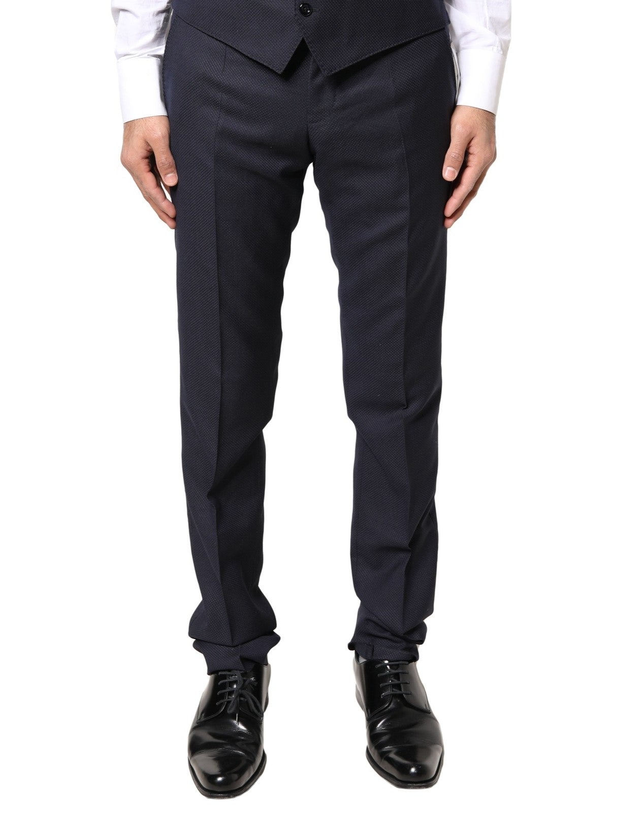 Dolce & Gabbana Gray Wool Formal Dress Men Trousers Pants