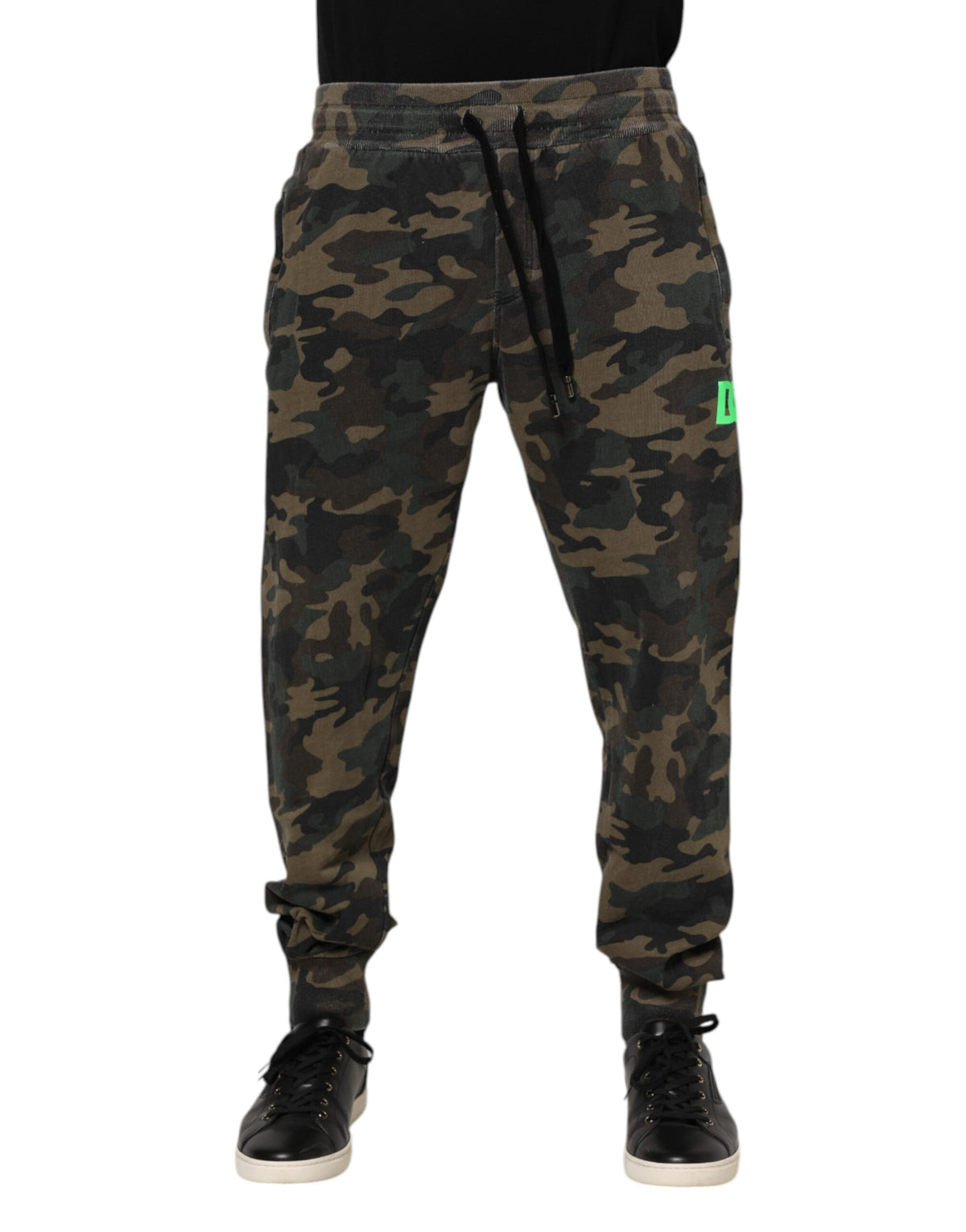 New Dolce & Gabbana Multicolor Camouflage Cotton Men Jogger Pants