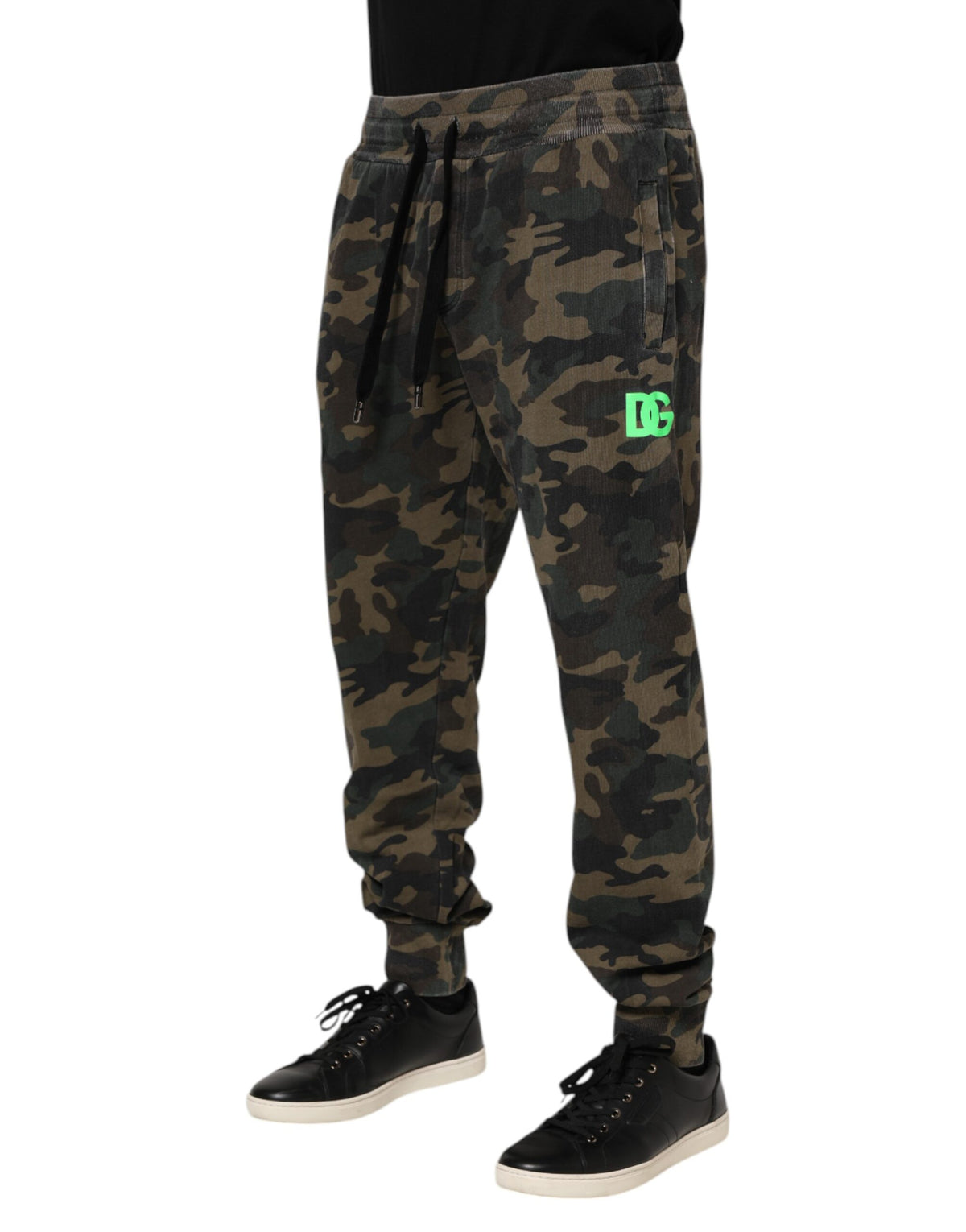 New Dolce & Gabbana Multicolor Camouflage Cotton Men Jogger Pants
