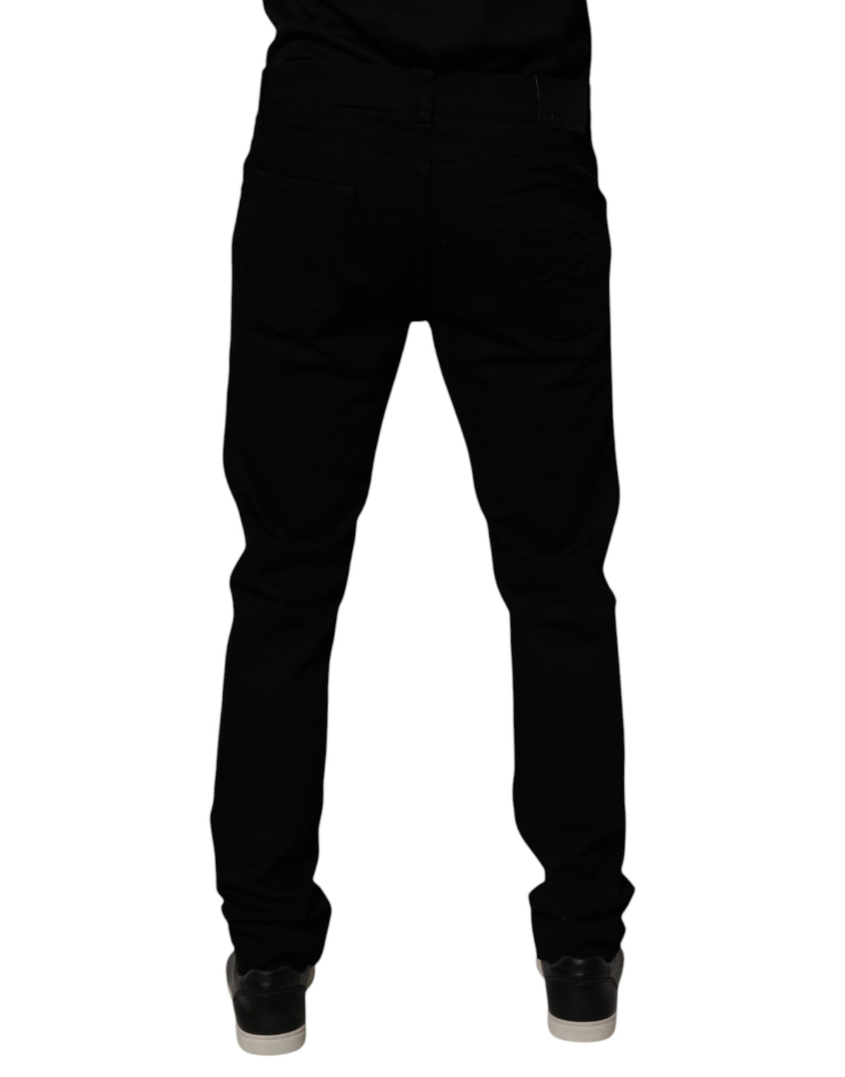 Pre-Owned Dolce & Gabbana Black Cotton Stretch Skinny Men Denim Jeans - Very Good