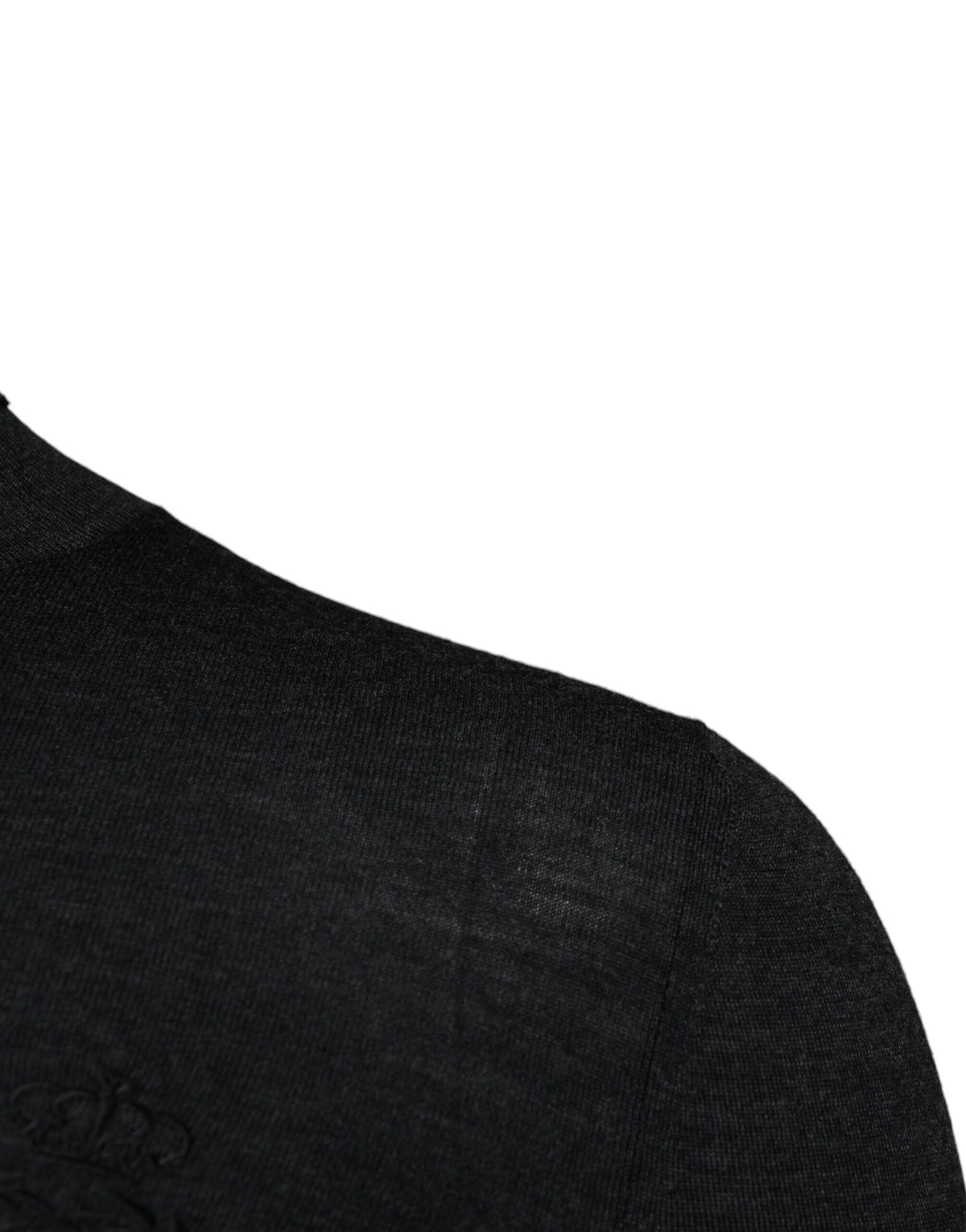 New Dolce & Gabbana Black Wool Turtle Neck Men Pullover Sweater
