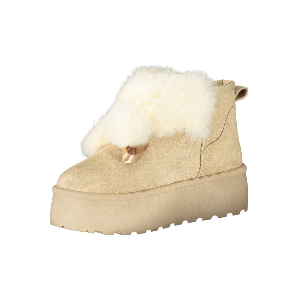 Laura Biagiotti Beige Women Ankle Boot