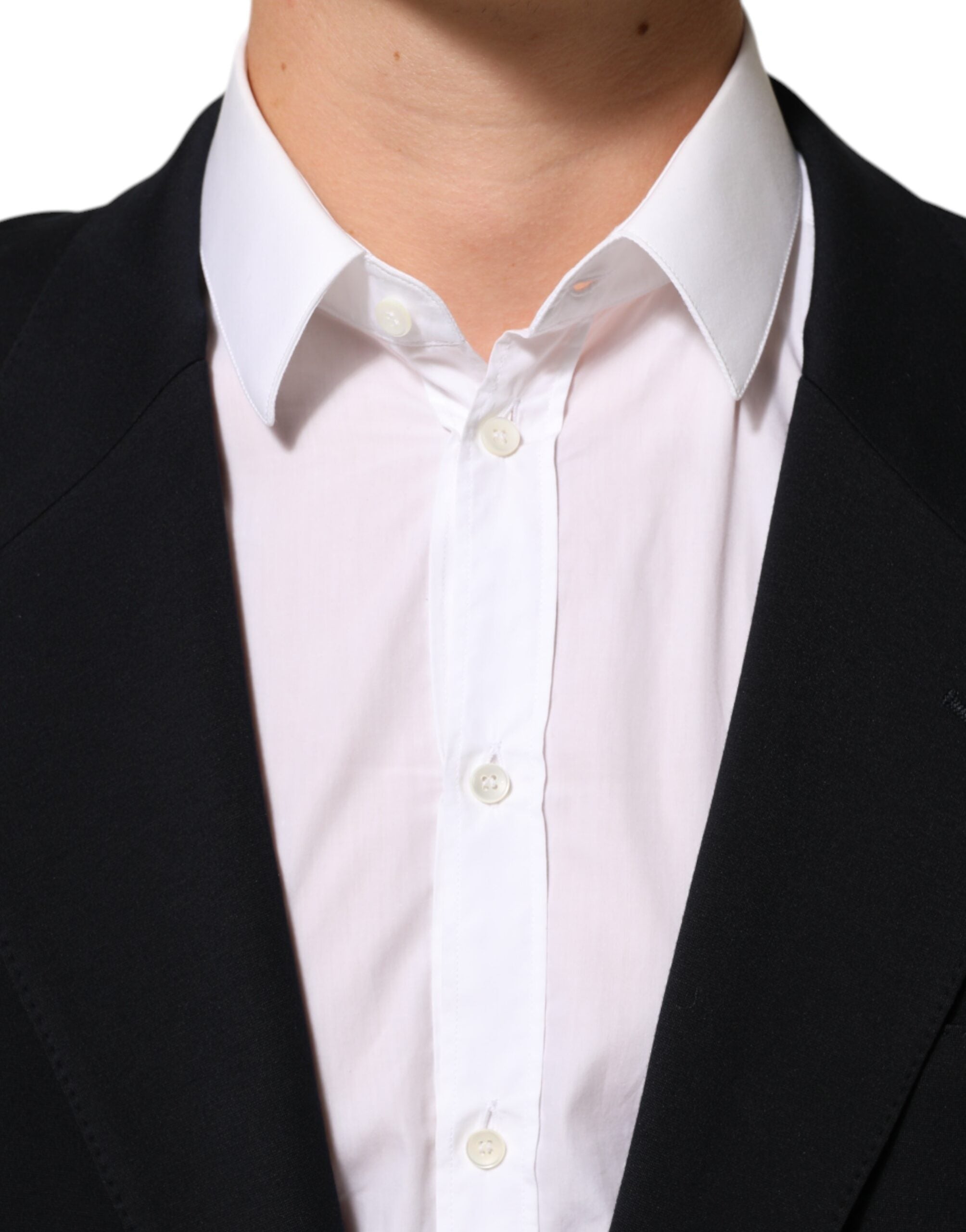 New Dolce & Gabbana Dark Blue 2 Buttons Suit Jacket Blazer