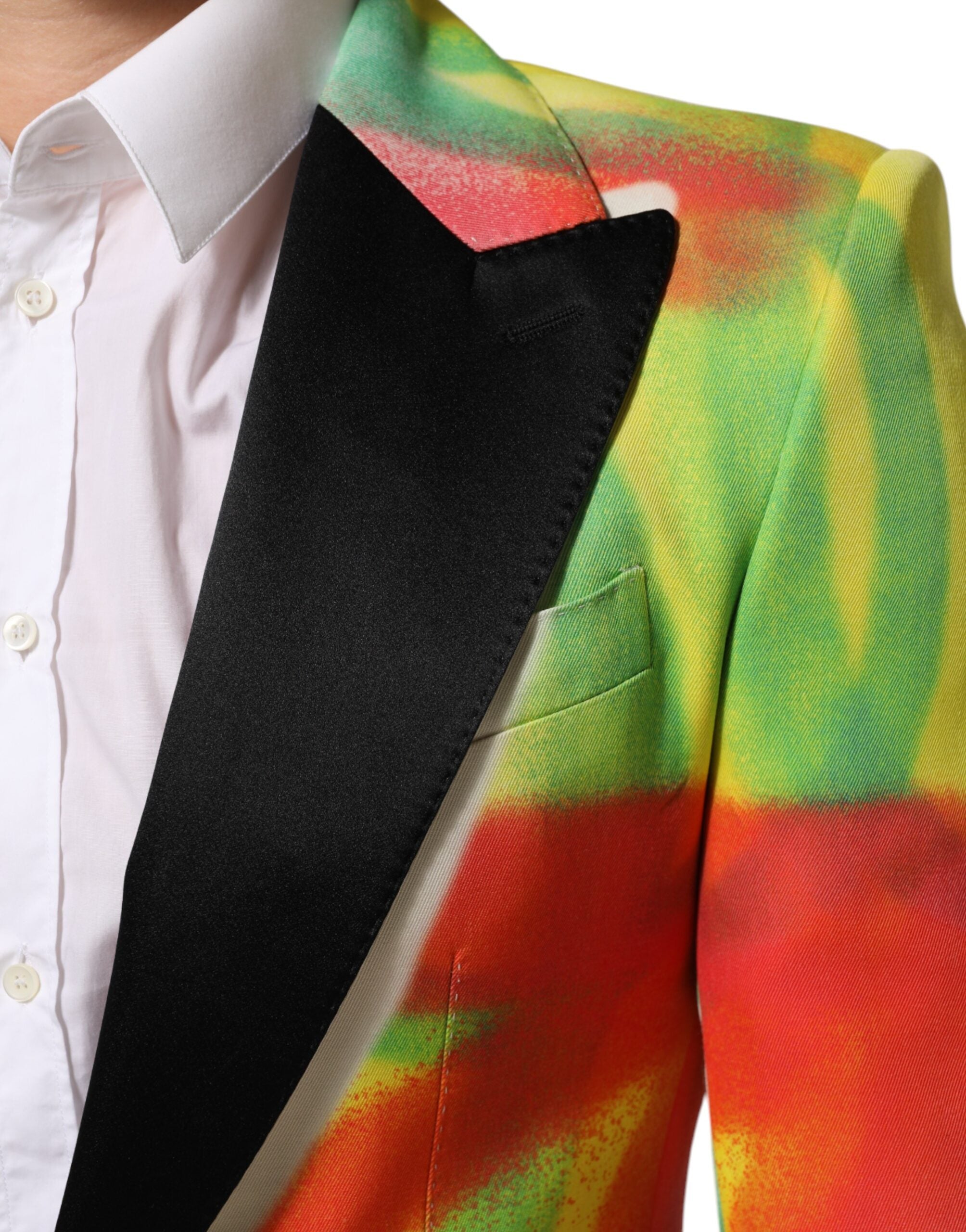 New Dolce & Gabbana Graffiti SICILIA 1 Button Men Suit Blazer