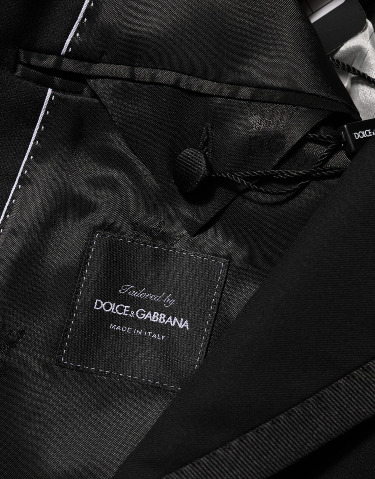 New Dolce & Gabbana Black Wool 1 Button Suit Jacket Men Blazer