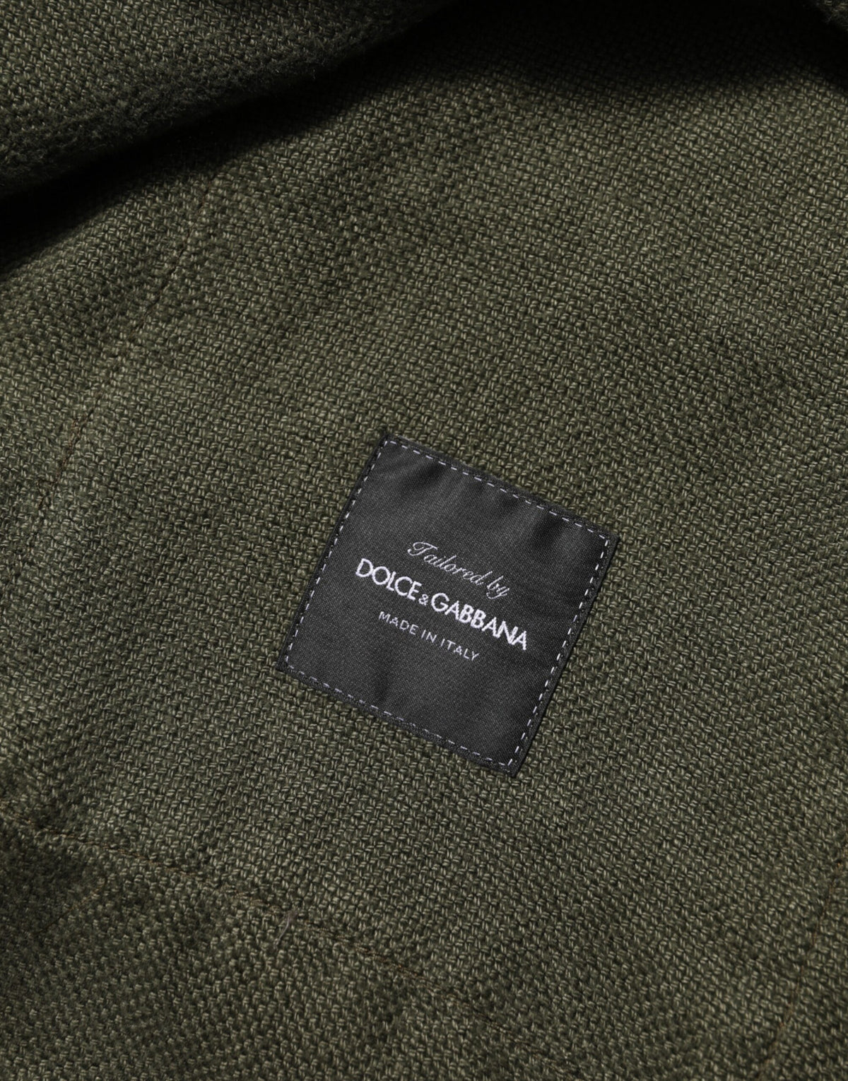 New Dolce & Gabbana Brown Camouflage Linen Button Down Jacket