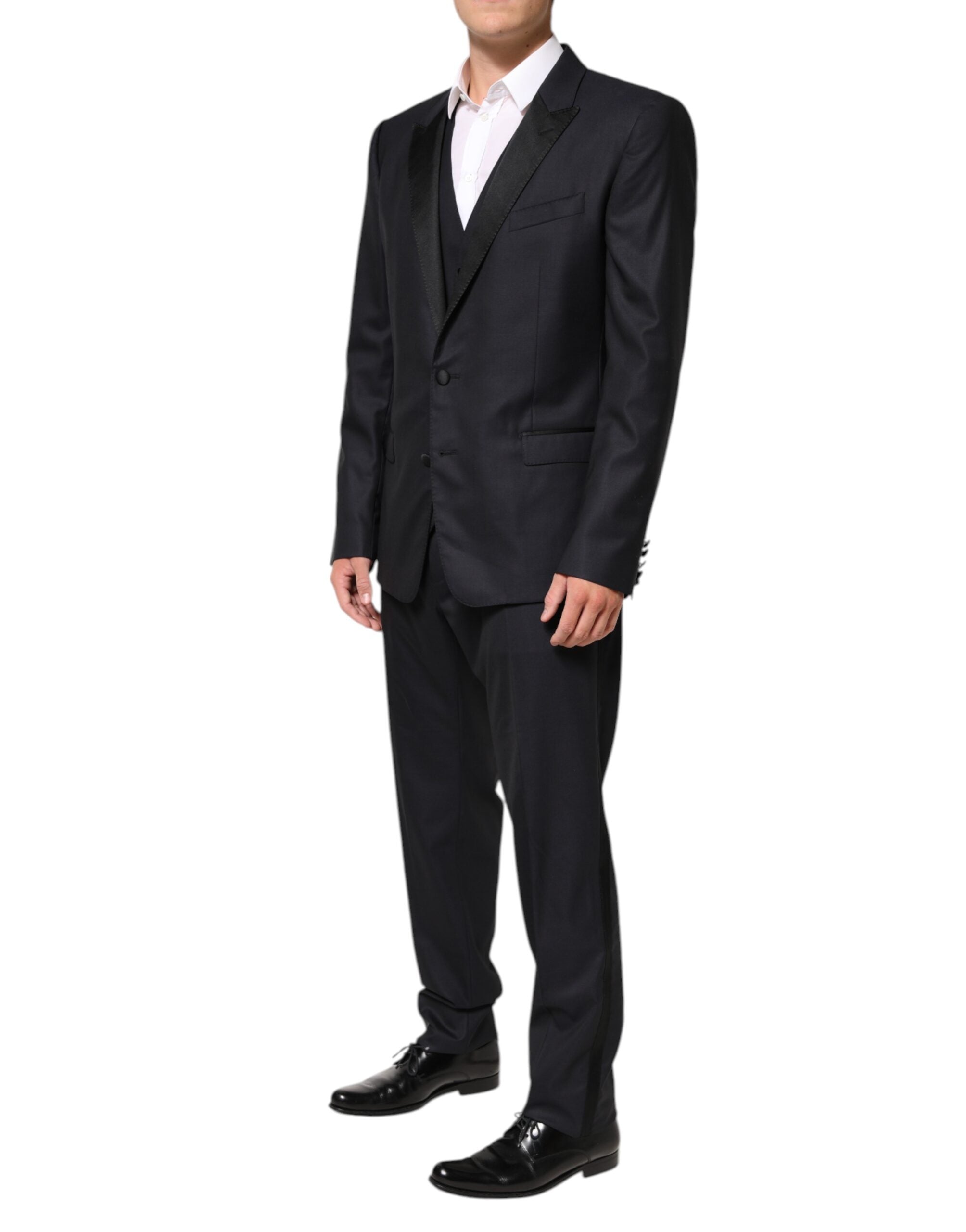 Dolce & Gabbana Dark Blue MARTINI 2 Buttons Suit 3 Piece Suit