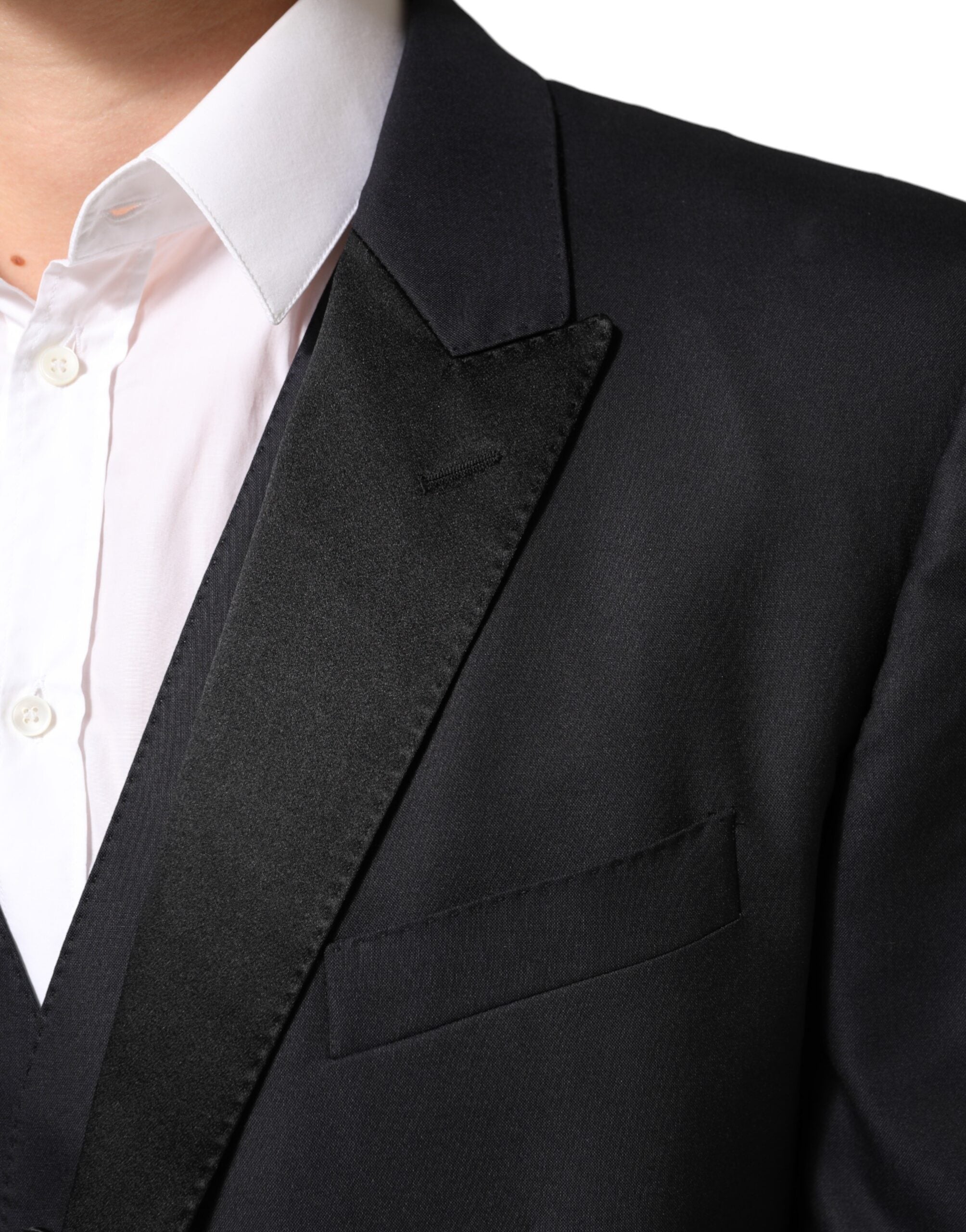 Dolce & Gabbana Dark Blue MARTINI 2 Buttons Suit 3 Piece Suit