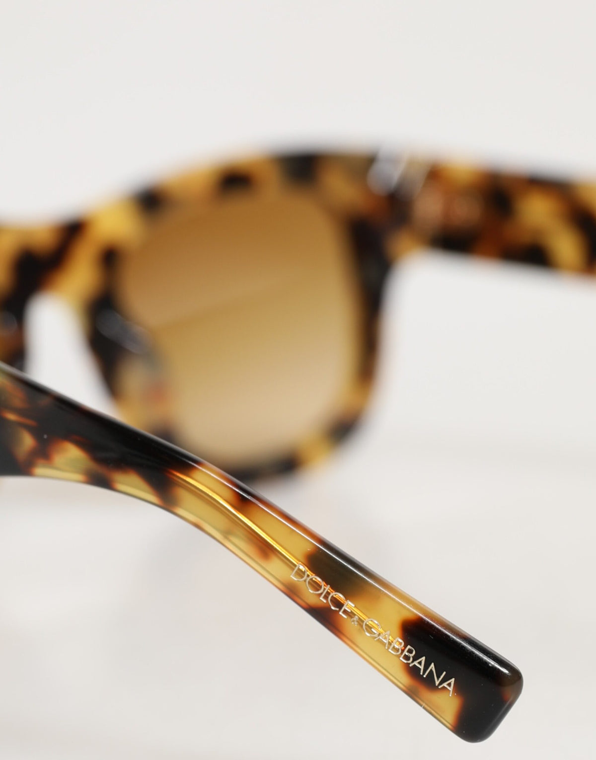 New Dolce & Gabbana DG4379F White Tortoiseshell Gradient Shades Sunglasses