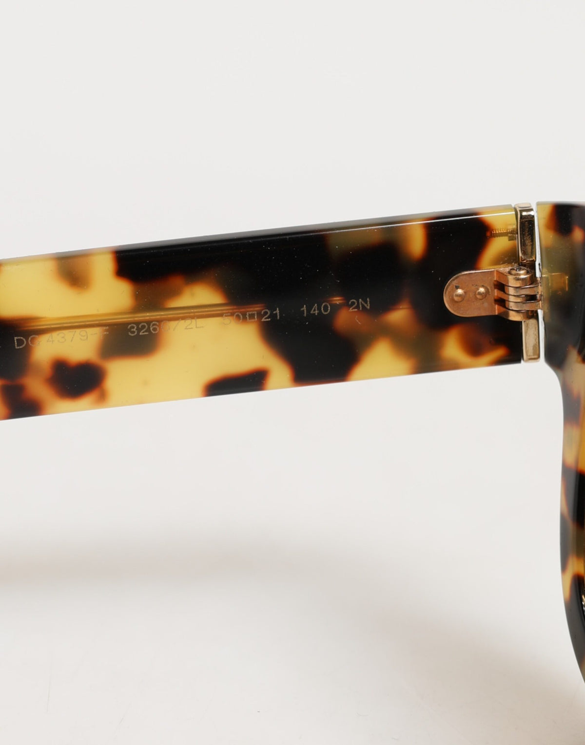 New Dolce & Gabbana DG4379F White Tortoiseshell Gradient Shades Sunglasses