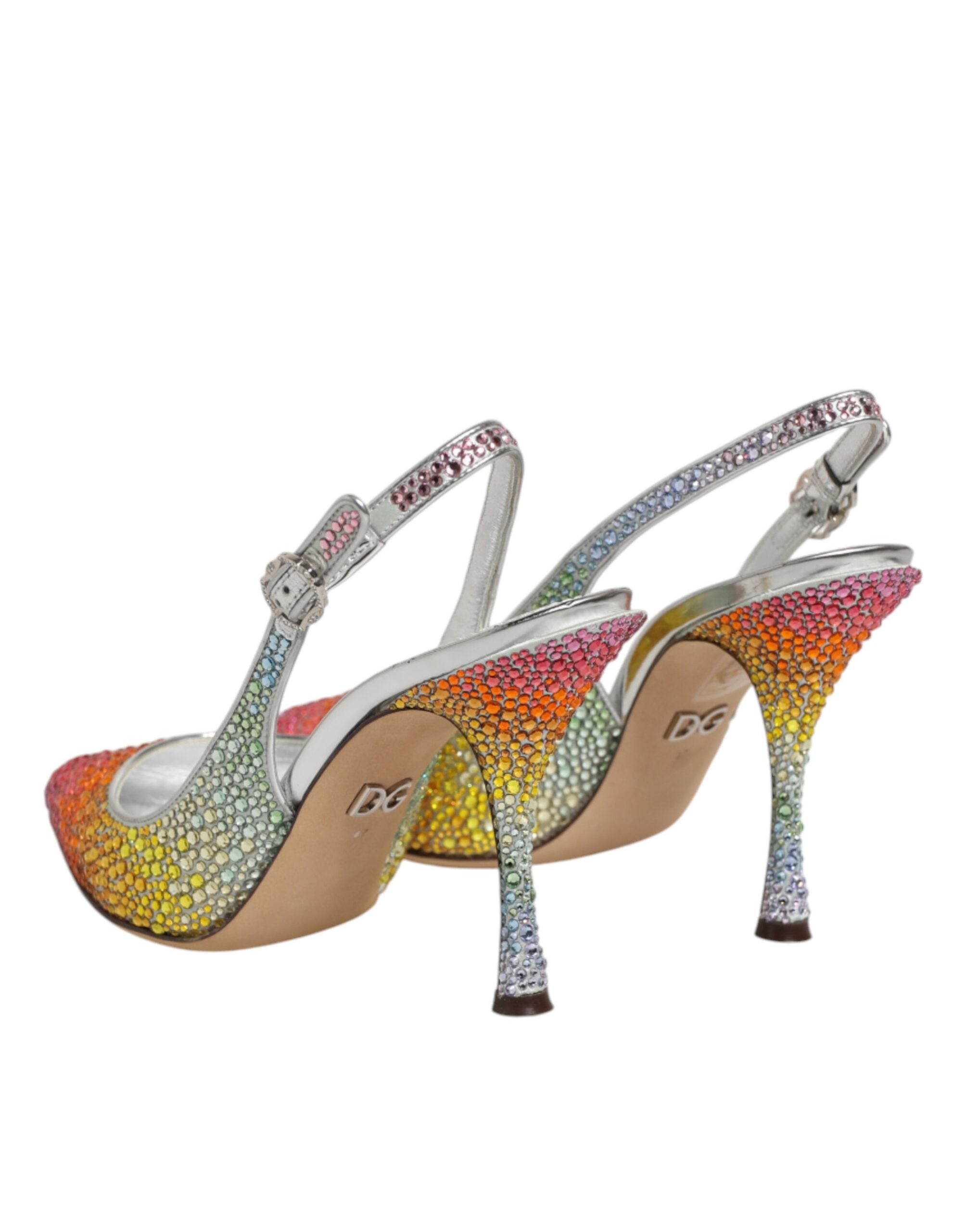 New Dolce & Gabbana Sequin Slingback Pumps Shoes
