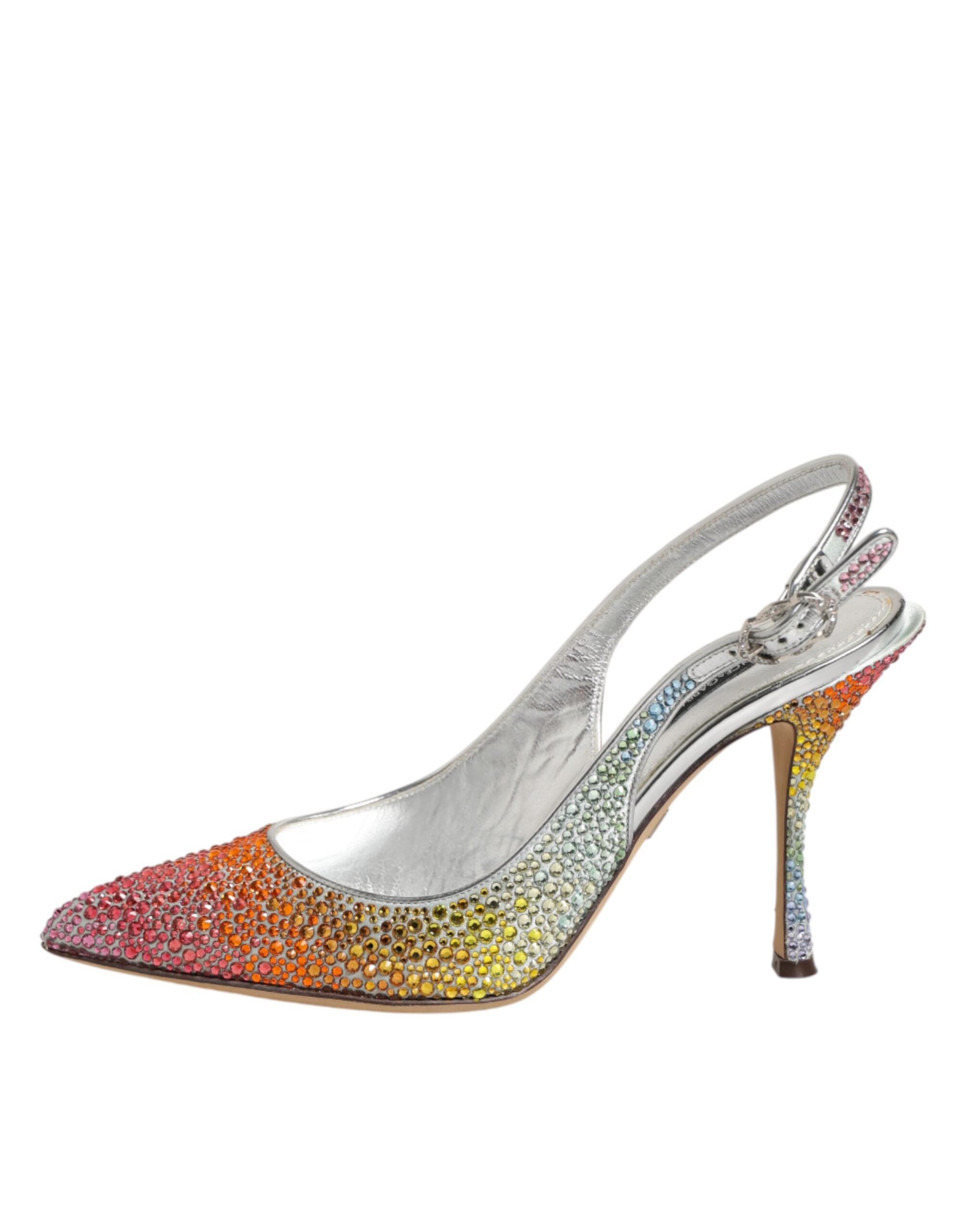 New Dolce & Gabbana Sequin Slingback Pumps Shoes
