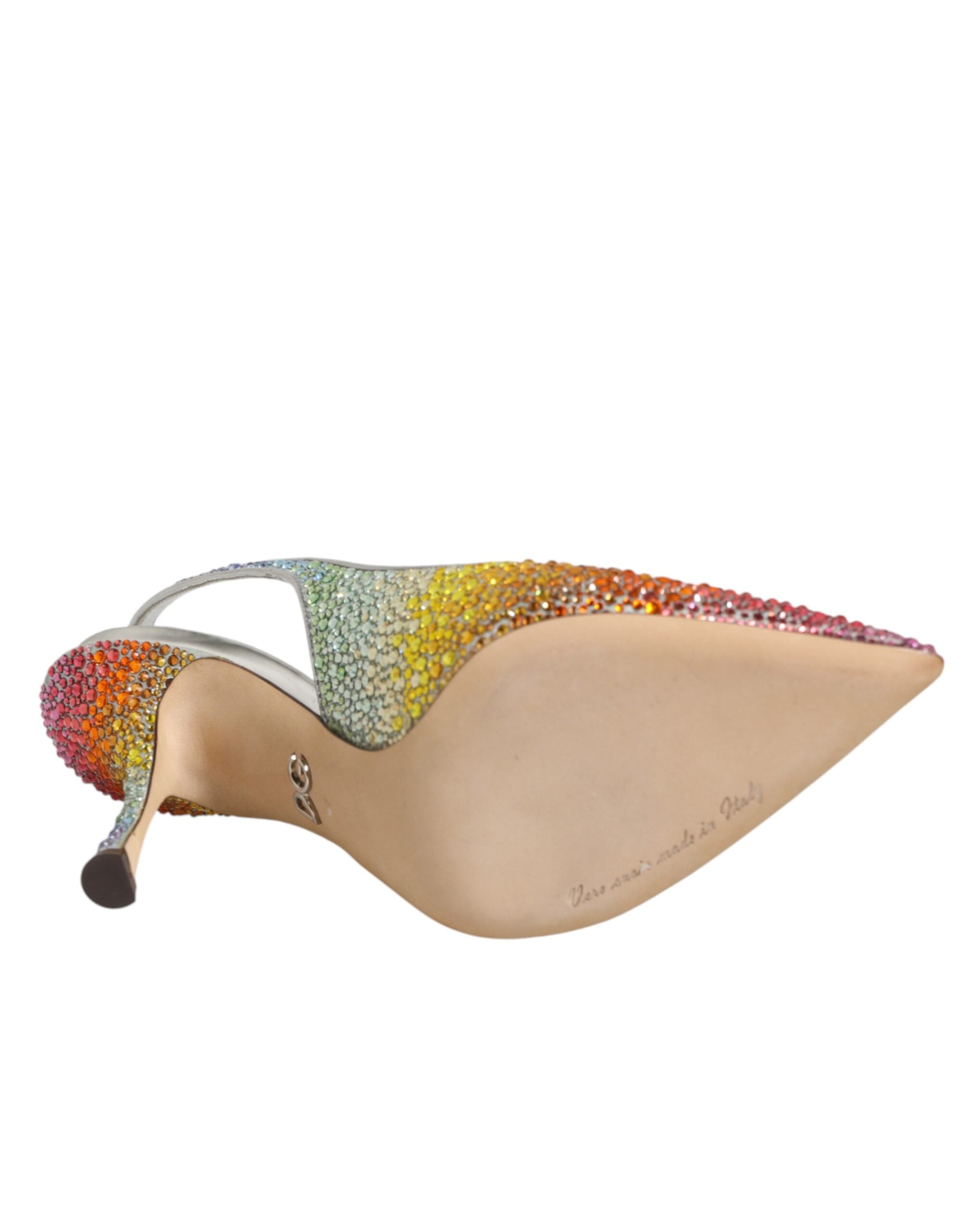 New Dolce & Gabbana Sequin Slingback Pumps Shoes