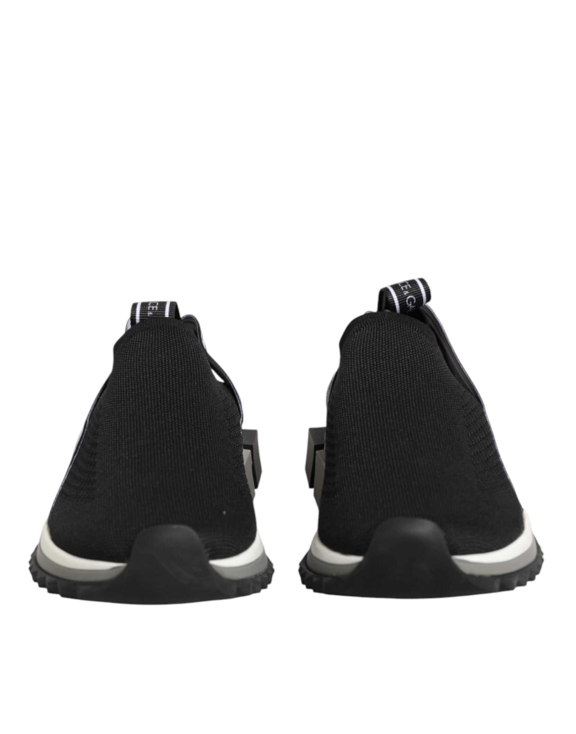 New Dolce & Gabbana Black Slip On Sorrento Low Top Sneakers Shoes