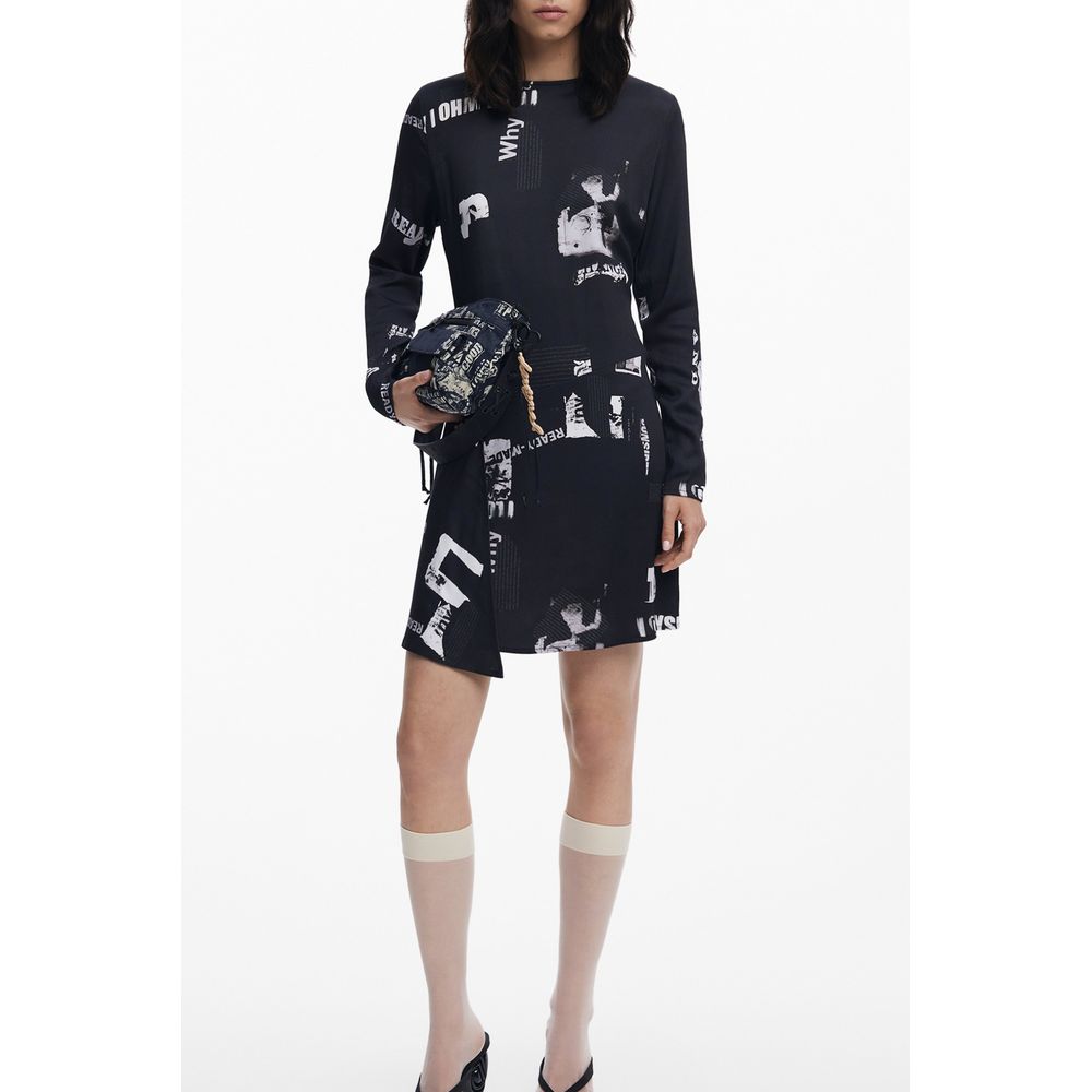 Desigual Black Women Dress