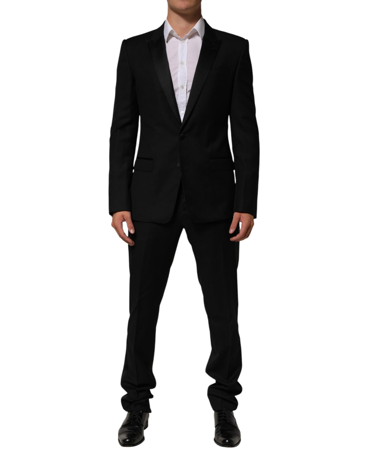 New Dolce & Gabbana Black 2 Buttons Jacket Formal 2 Piece Suit