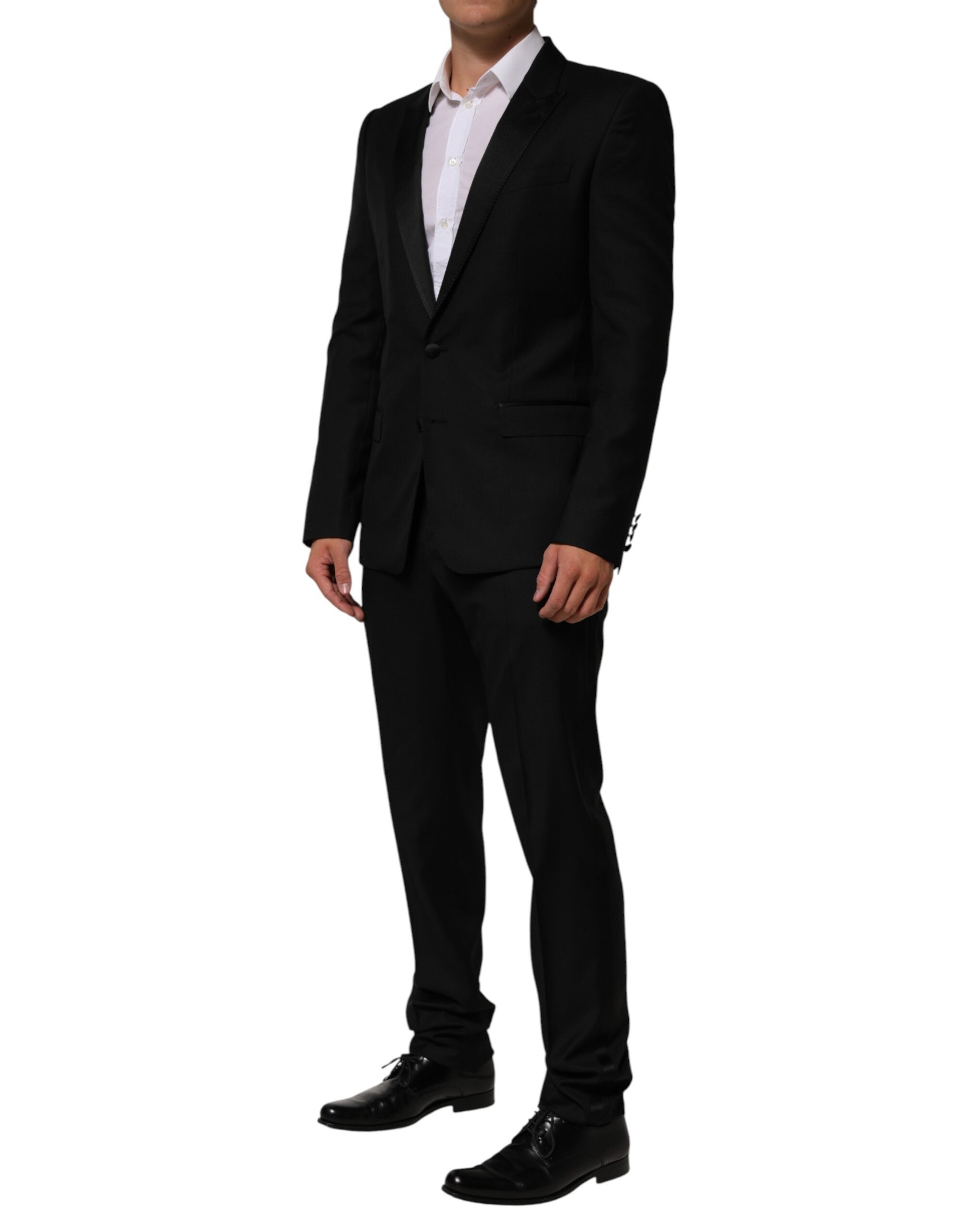 New Dolce & Gabbana Black 2 Buttons Jacket Formal 2 Piece Suit
