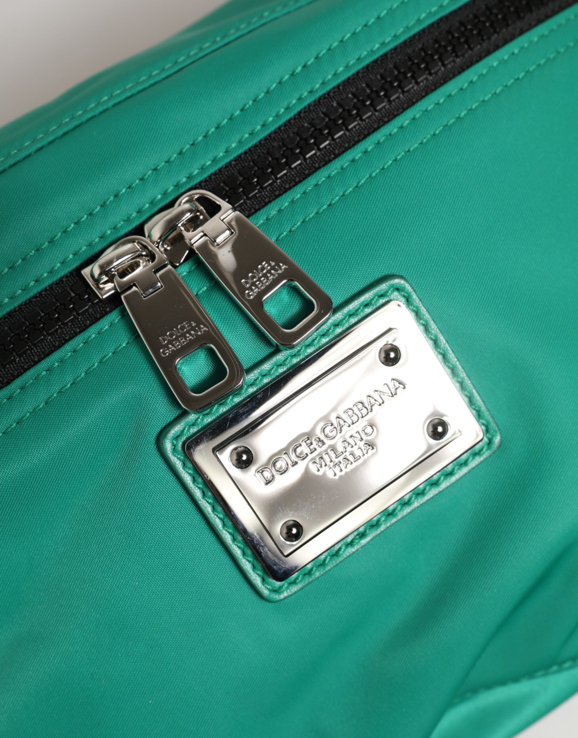 Dolce & Gabbana Green Logo Plaque Nylon Waist Fanny Pack Men's Borse Bag, new with tags – image 6 of 7