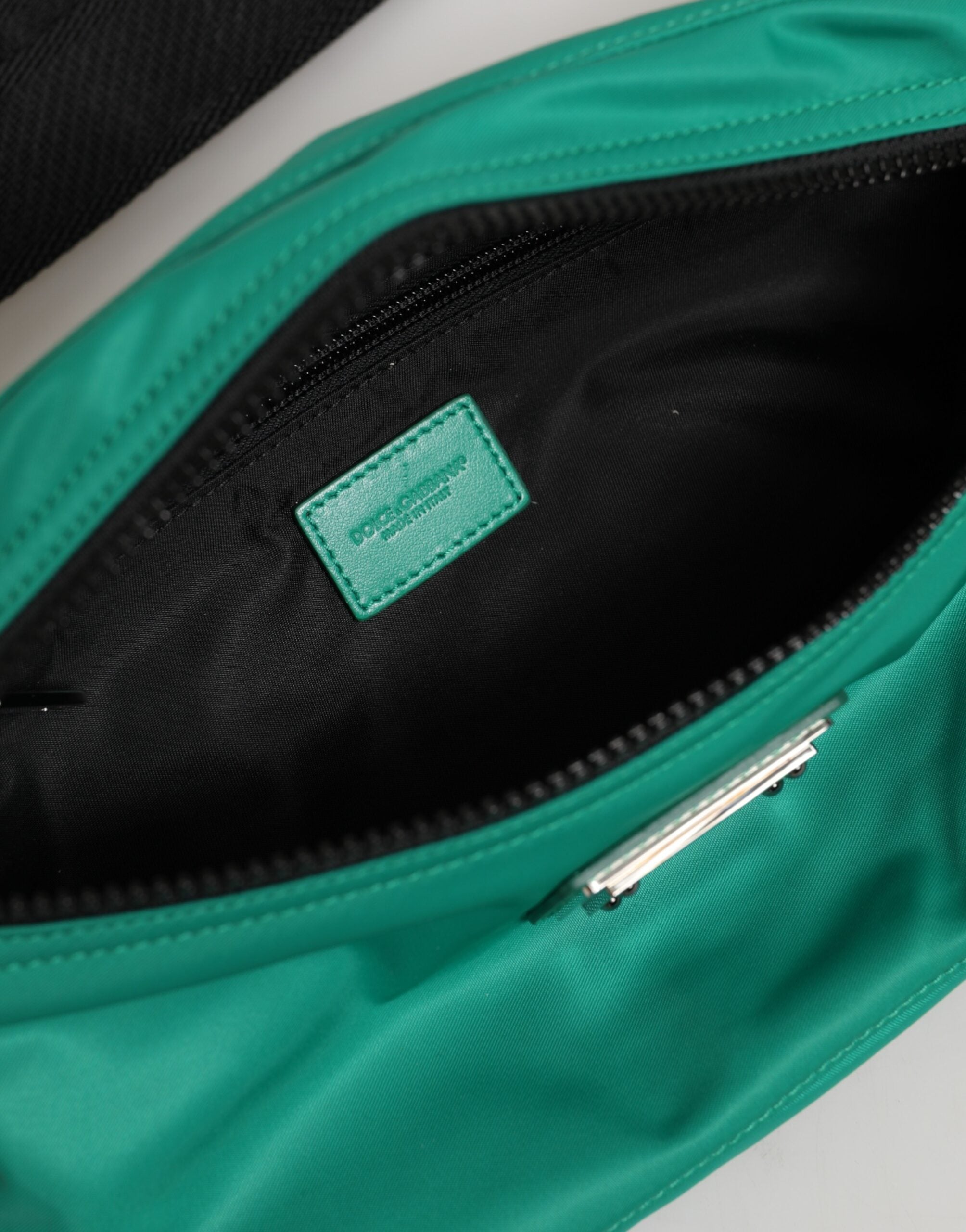 Dolce & Gabbana Green Logo Plaque Nylon Waist Fanny Pack Men's Borse Bag, new with tags – image 7 of 7
