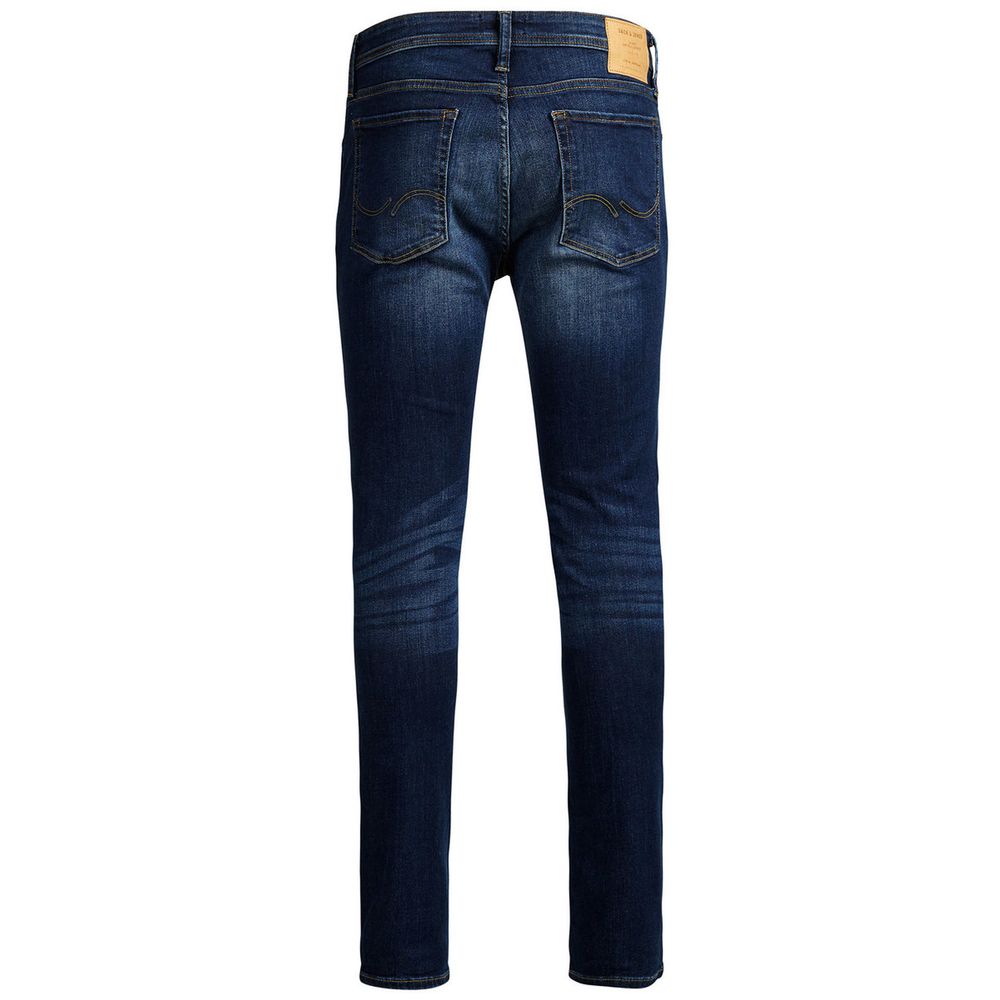 Jack & Jones Blue Cotton Slim Fit Jeans