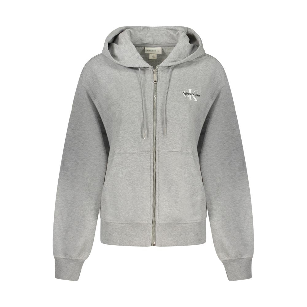 Calvin Klein Gray Cotton Women's Hoodie