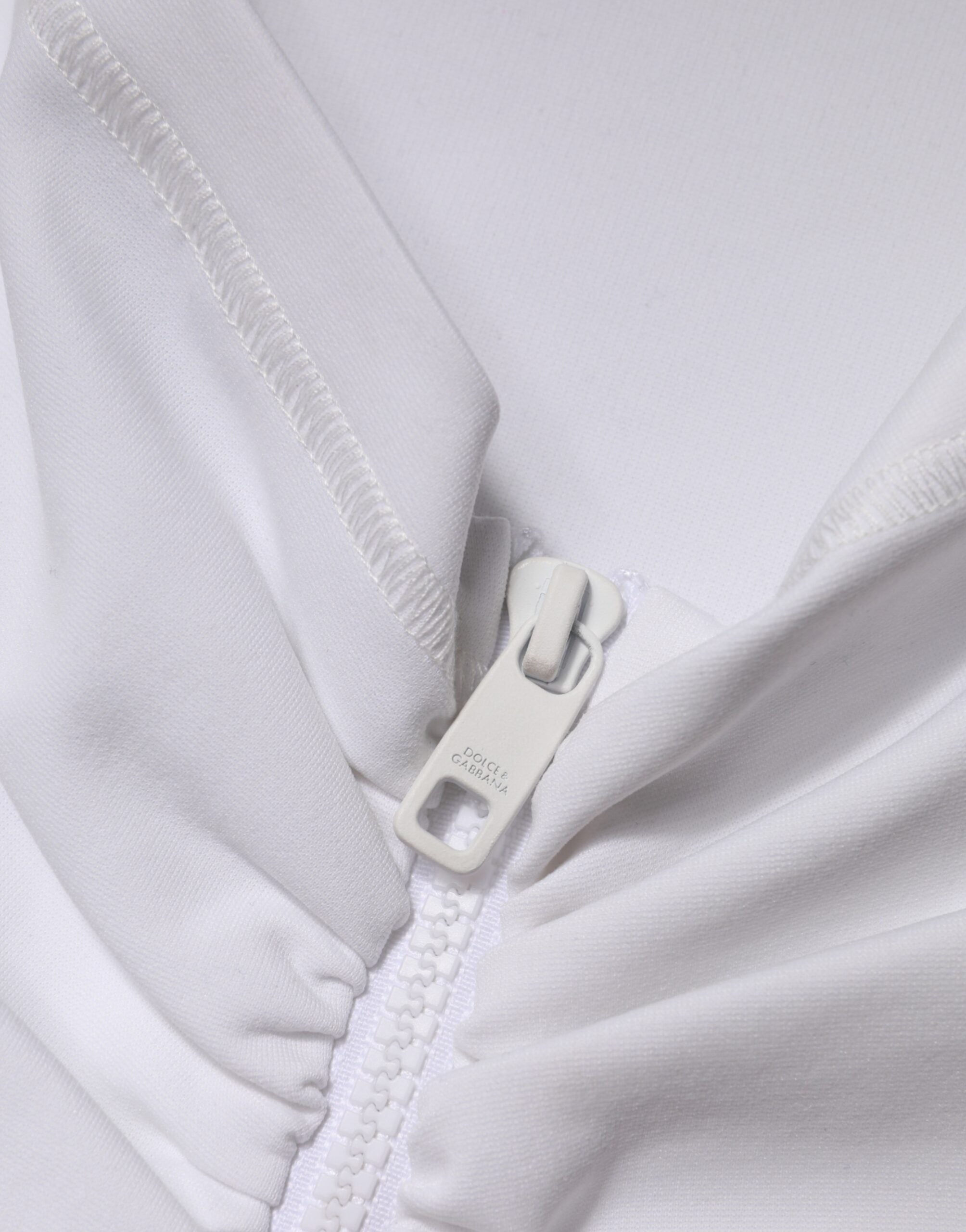 New Dolce & Gabbana White Pencil Cut High Waist Mini Skirt