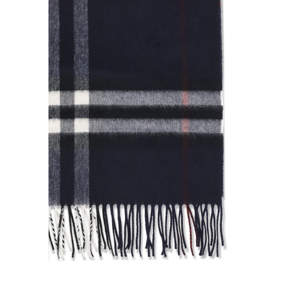 New Burberry Blue Cashmere Scarf