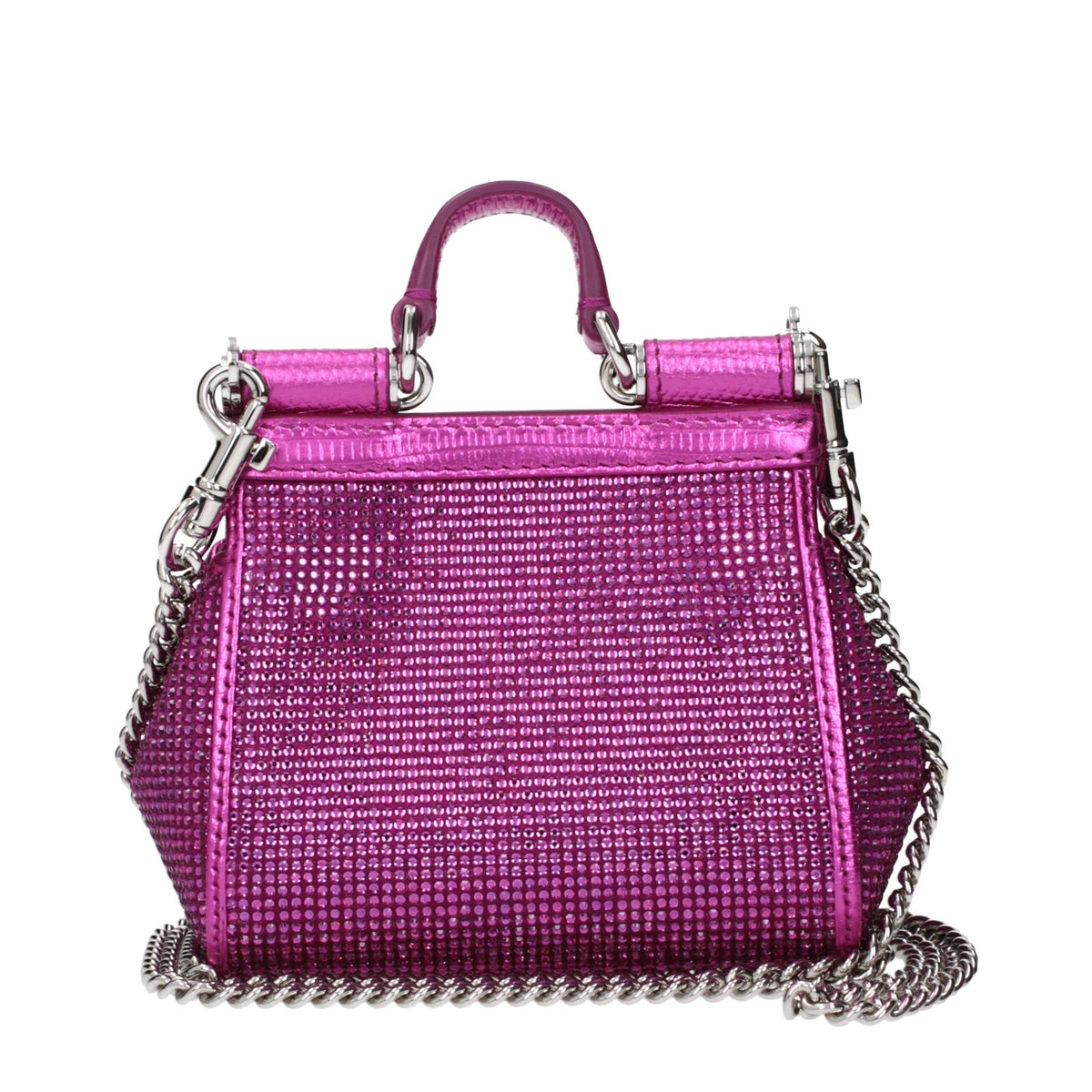 New Dolce & Gabbana Pink Satin Handbag