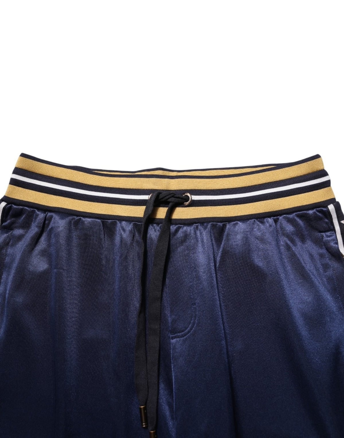 Pre-Owned Dolce & Gabbana Blue Nylon Jogger Mid Waist Trouser Pants Men's - Very Good