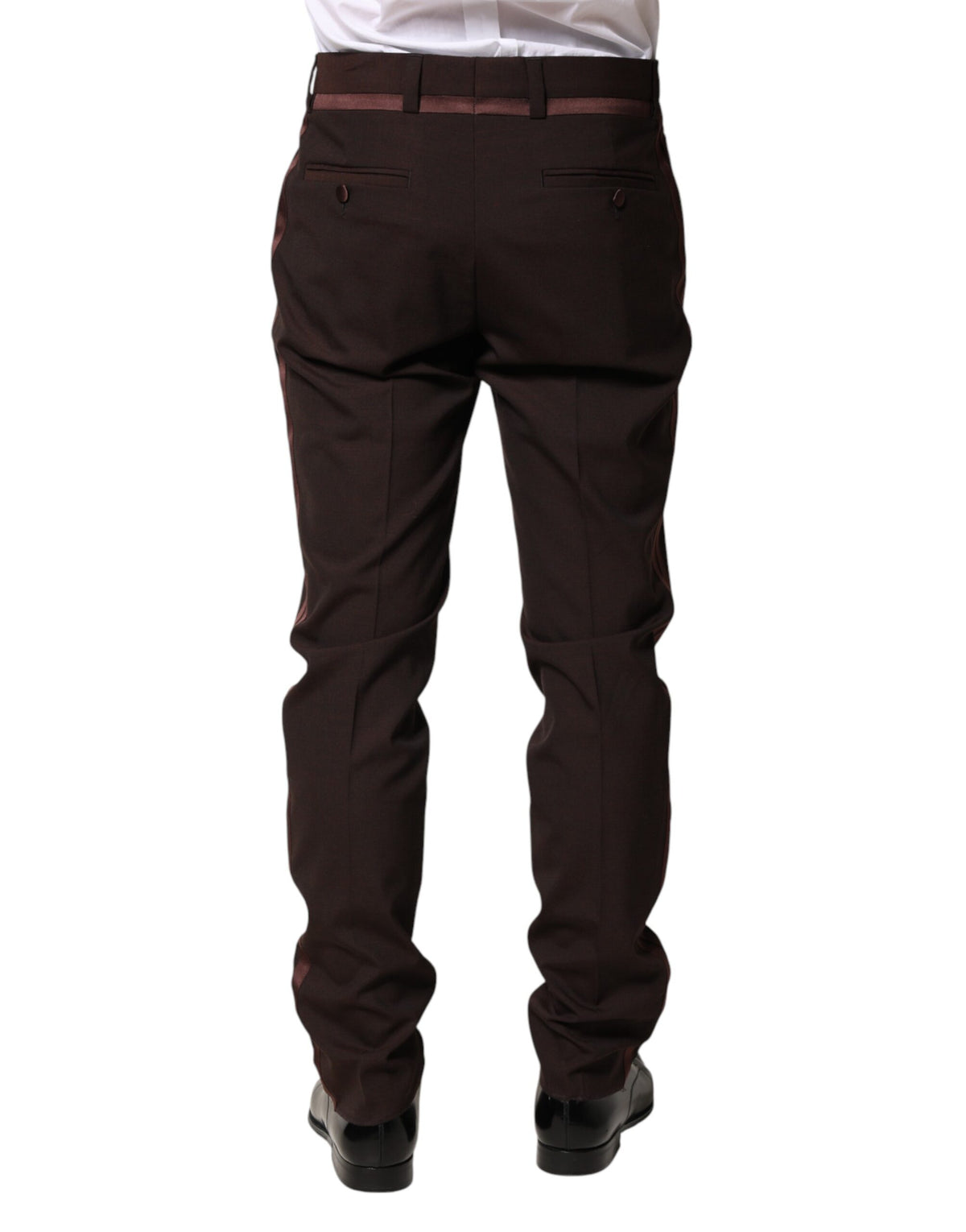 New Dolce & Gabbana Brown Men Dress Trousers Pants