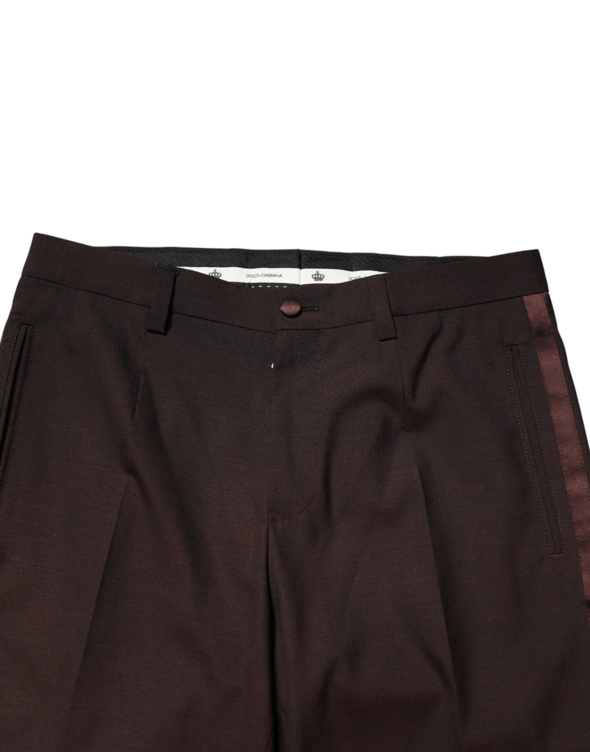 New Dolce & Gabbana Brown Men Dress Trousers Pants