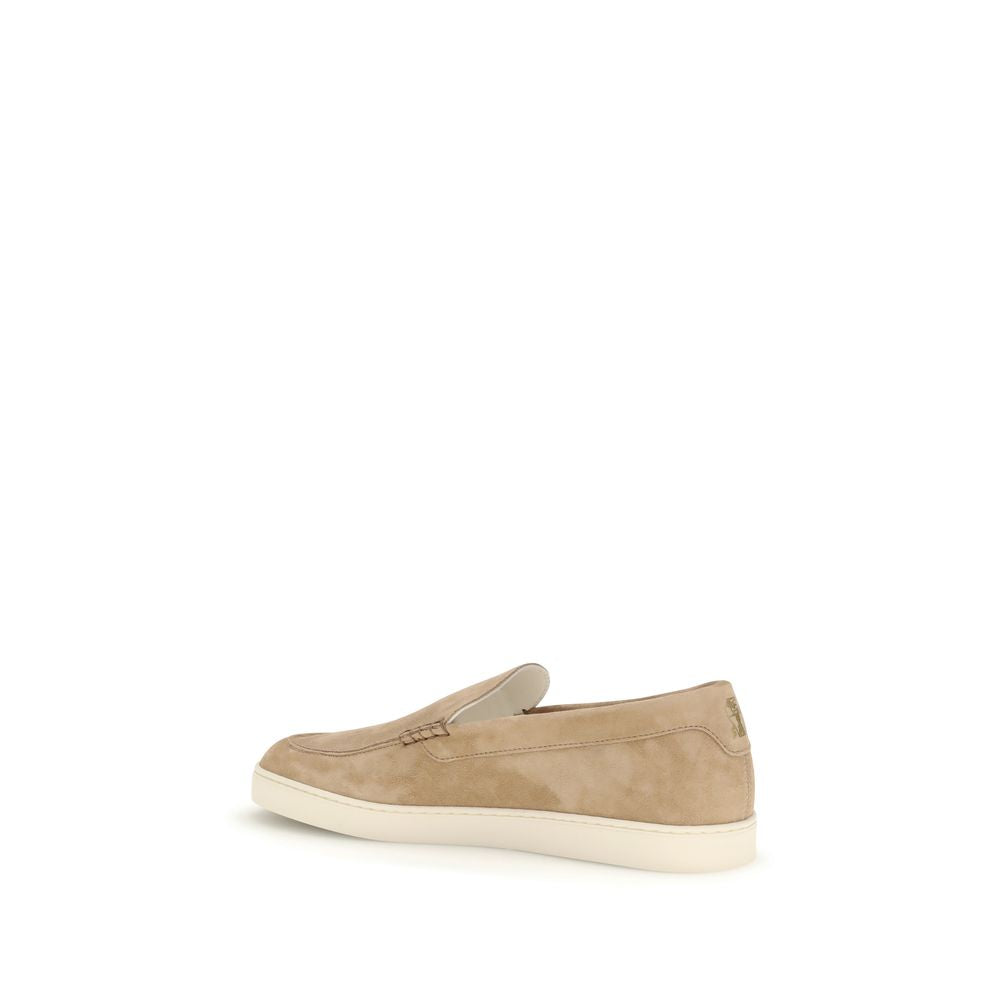 Brunello Cucinelli Beige Slip-On Loafers