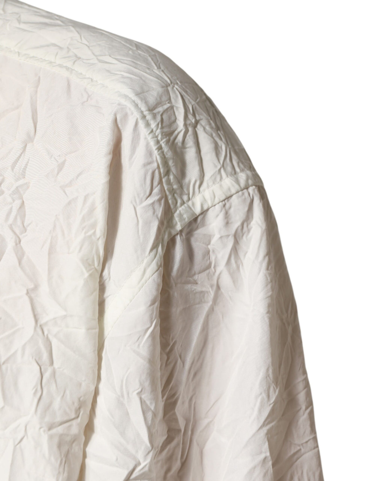 New Dolce & Gabbana White Cotton Men Long Sleeves Men Shirt