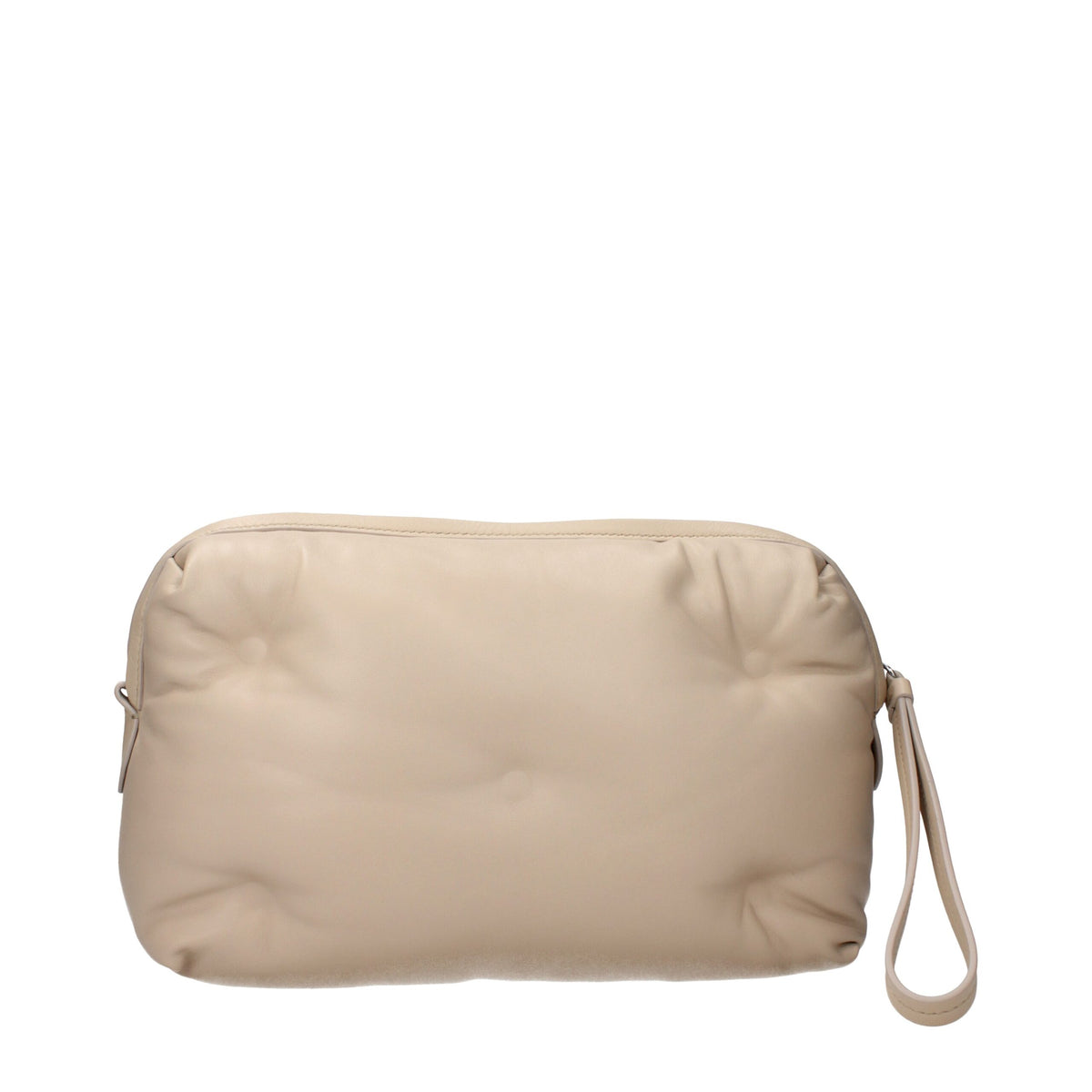 New Maison Margiela Beige Leather Clutch Bag