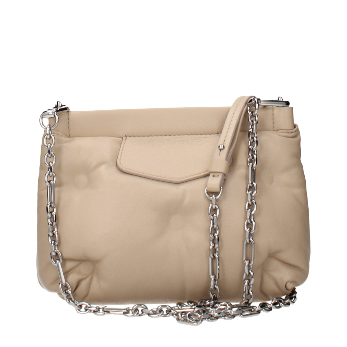 New Maison Margiela Beige Leather Crossbody Bag