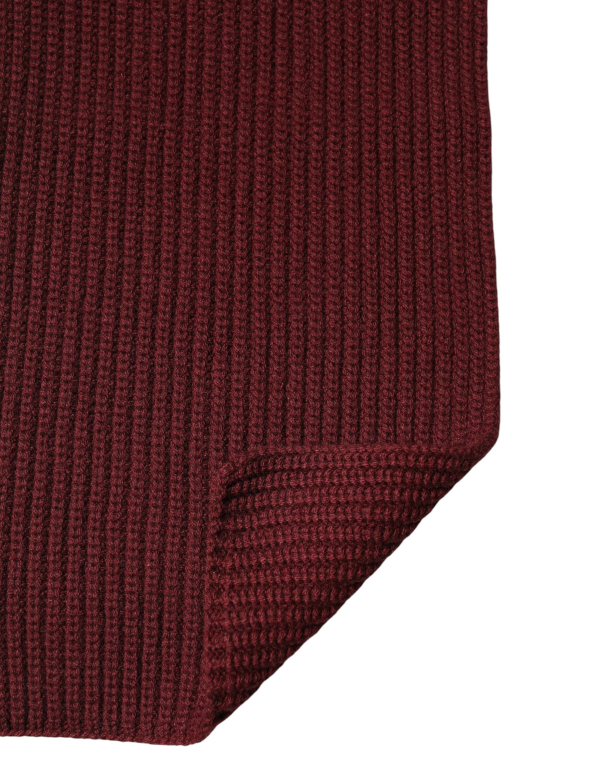 New Dolce & Gabbana Maroon Cashmere Knitted NeckWrap Shawl Scarf