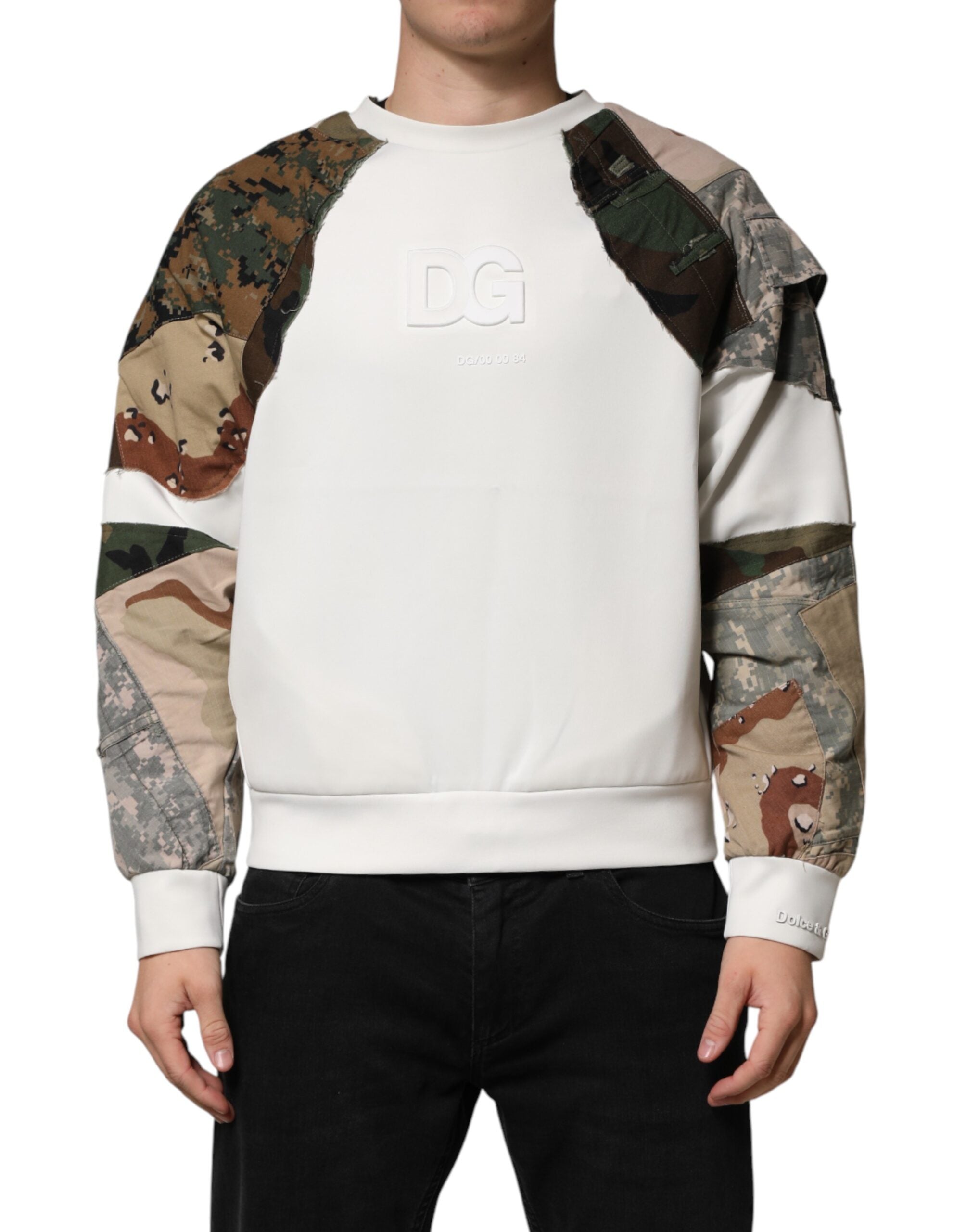 Dolce & Gabbana Multicolor Camouflage Sweatshirt Sweater