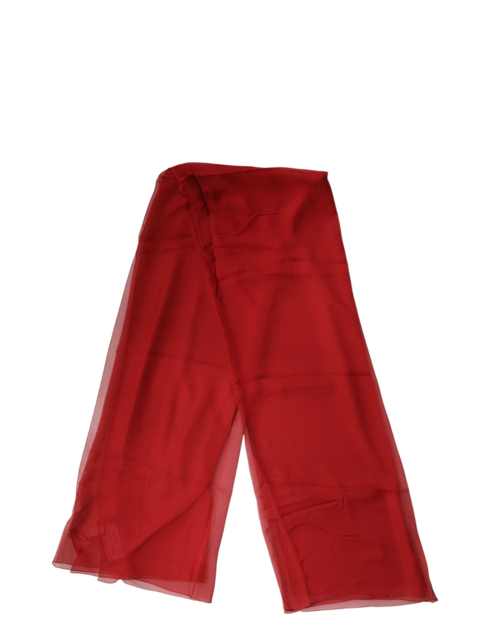 New Dolce & Gabbana Red Stole Silk Neck Wrap Shawl Men Scarf