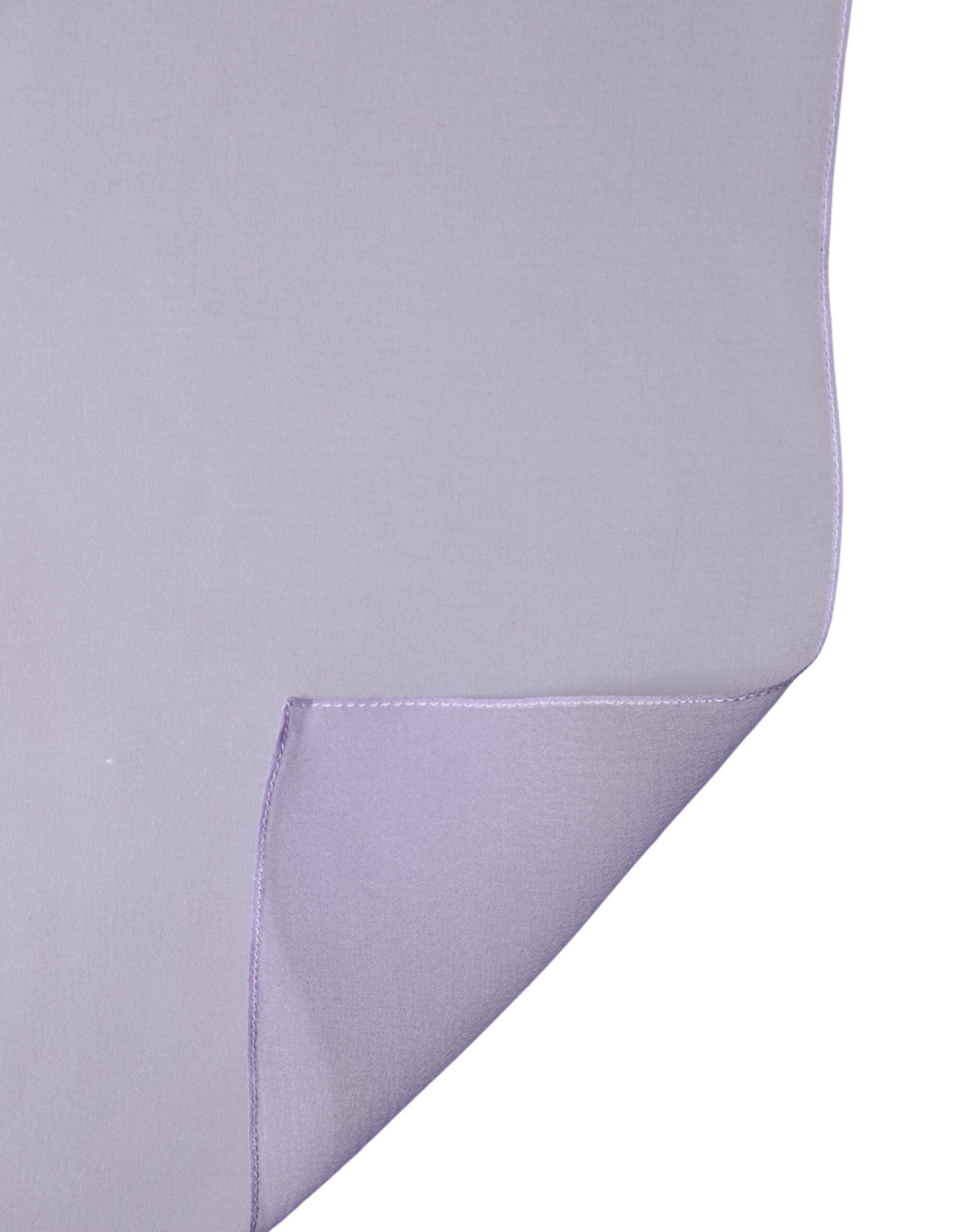 Dolce & Gabbana Purple Stole Silk Neck Wrap Shawl Men Scarf