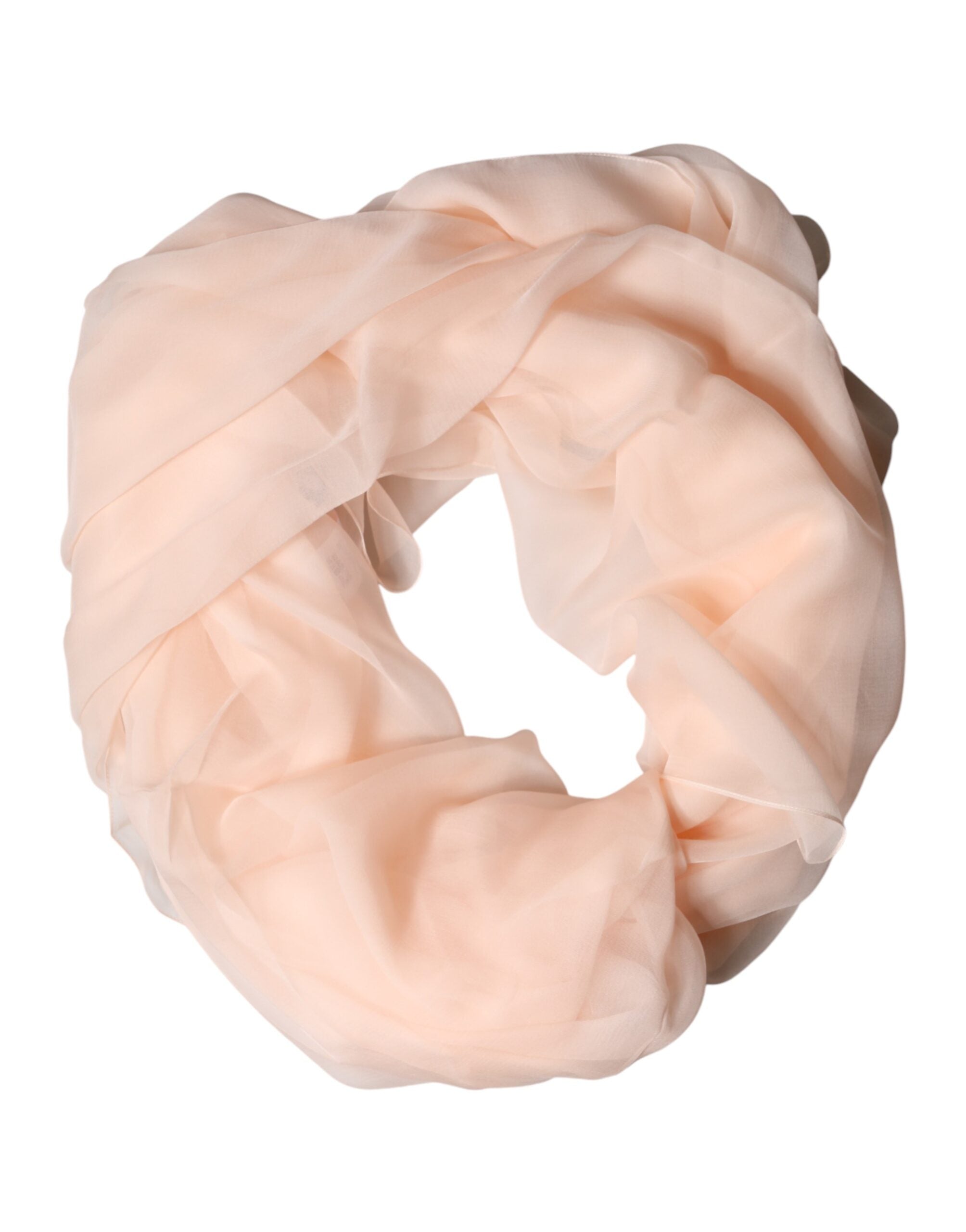 New Dolce & Gabbana Light Pink Stole Silk Neck Wrap Shawl Scarf