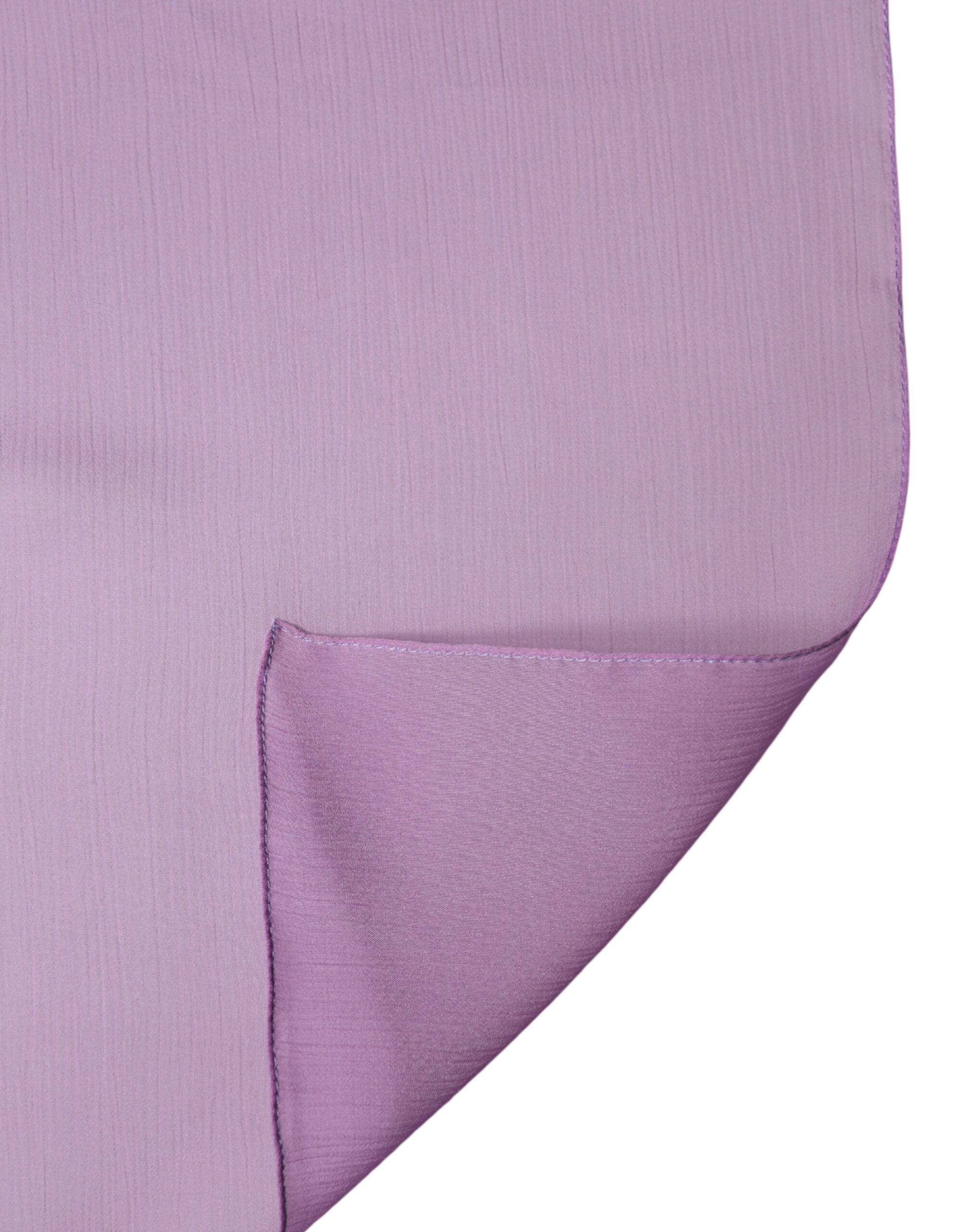 New Dolce & Gabbana Purple Stole Silk Neck Wrap Shawl Men Scarf