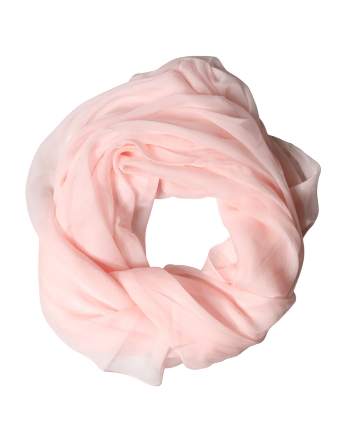 New Dolce & Gabbana Light Pink Stole Silk Neck Wrap Shawl Scarf
