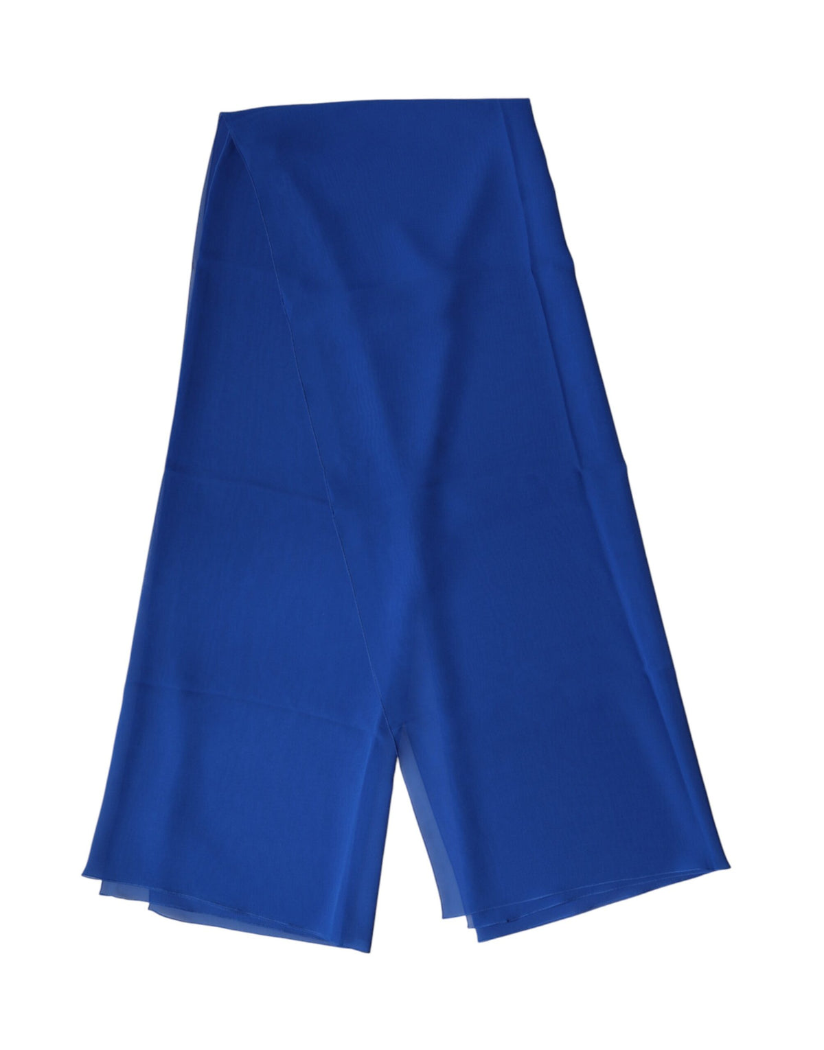 New Dolce & Gabbana Blue Silk Stole Neck Wrap Shawl Men Scarf