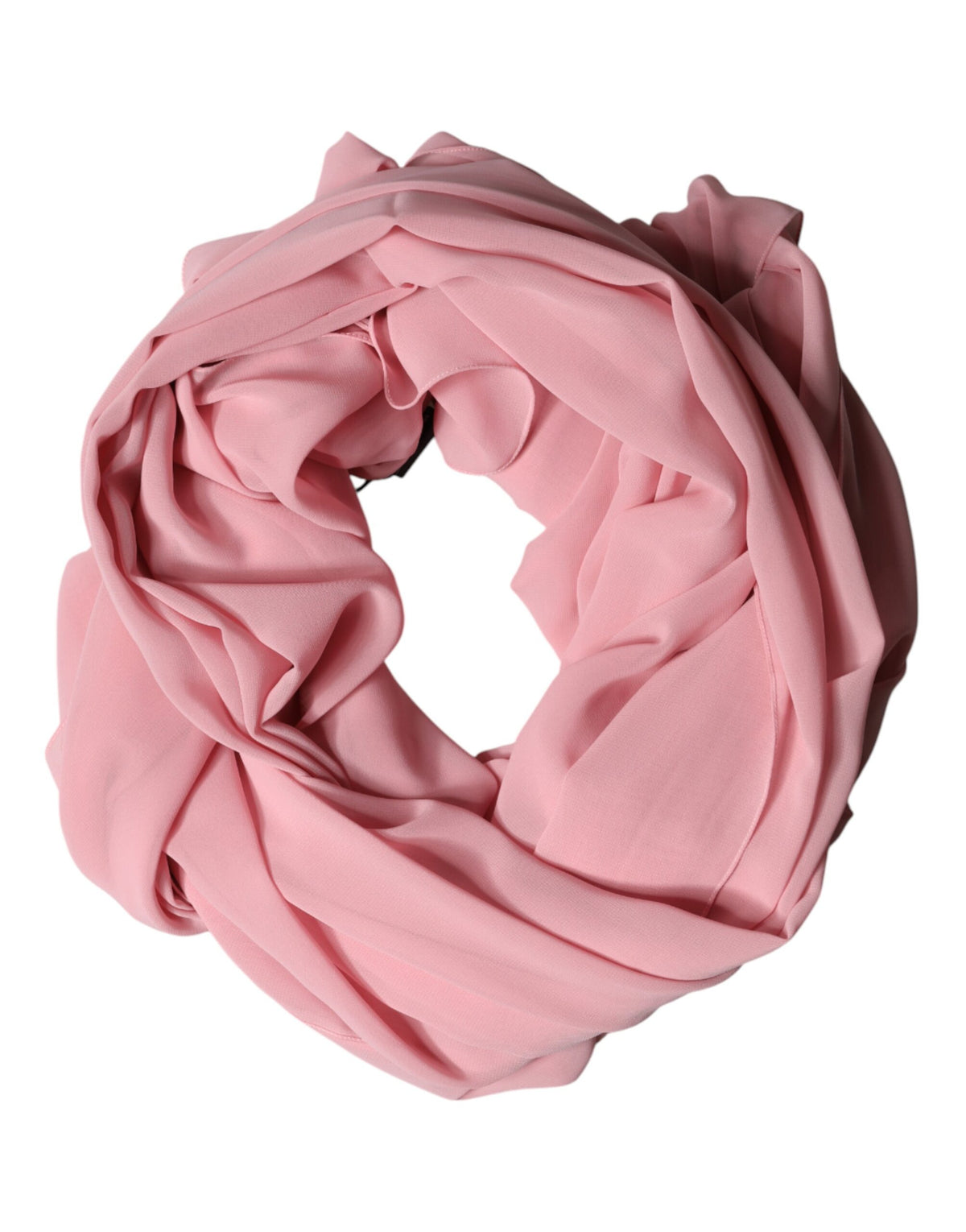 New Dolce & Gabbana Pink Silk Stole Neck Wrap Shawl Men Scarf