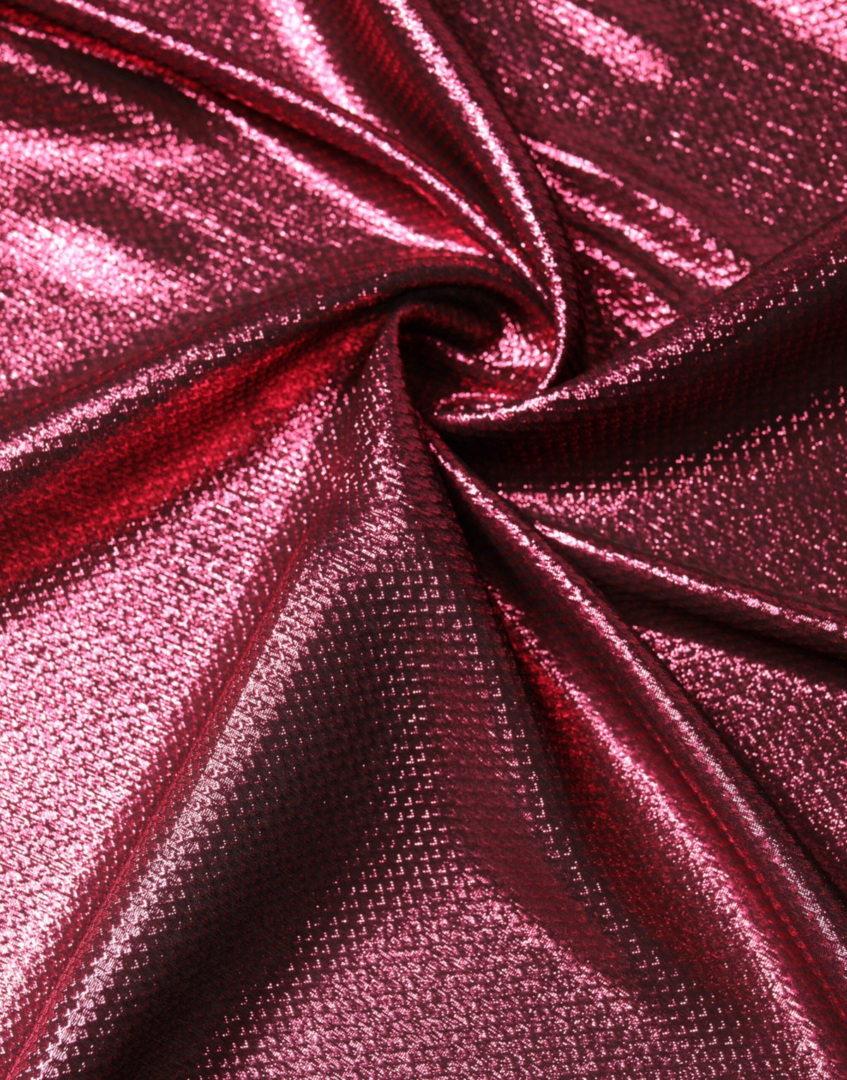 New Dolce & Gabbana Metallic Pink Silk Square Foulard Scarf